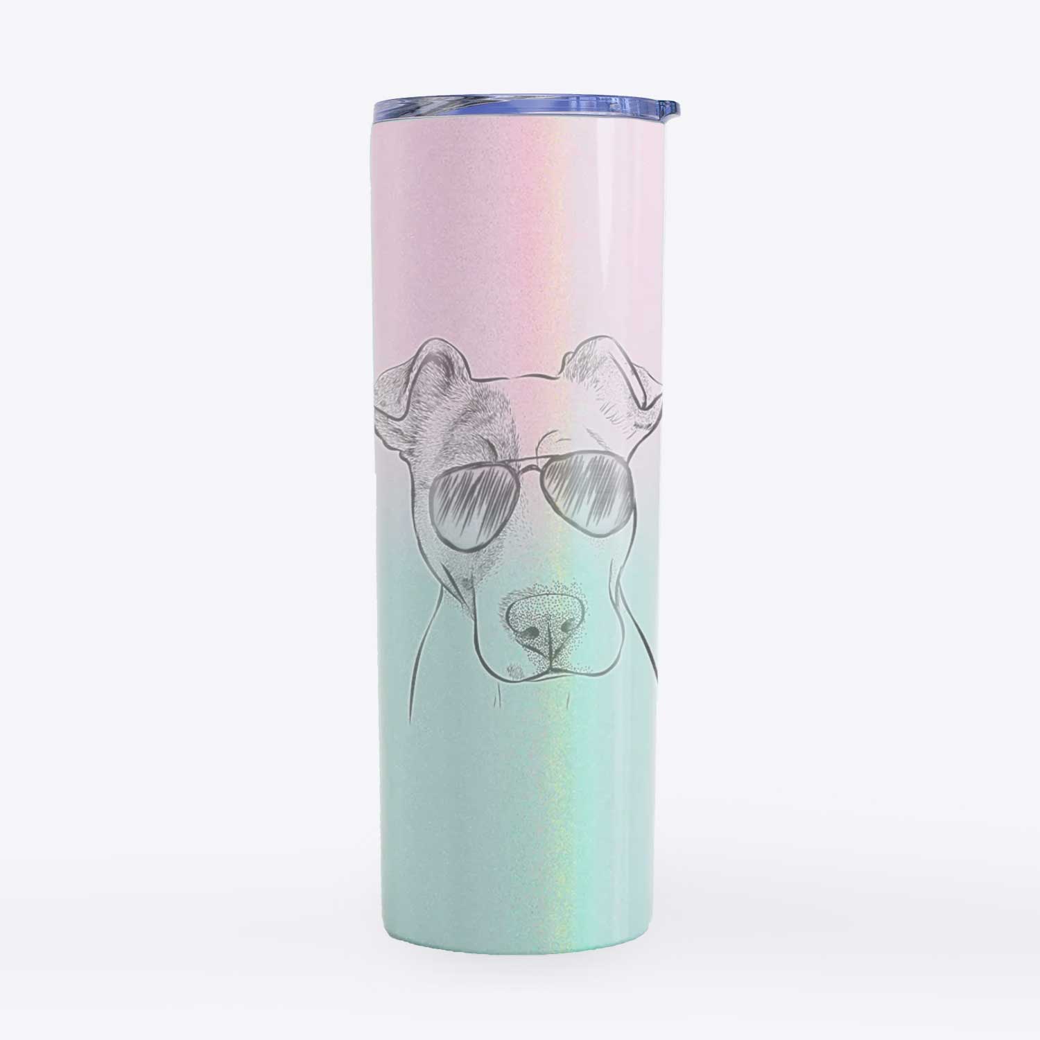 Manchi the Pitbull Mix - 20oz Skinny Tumbler