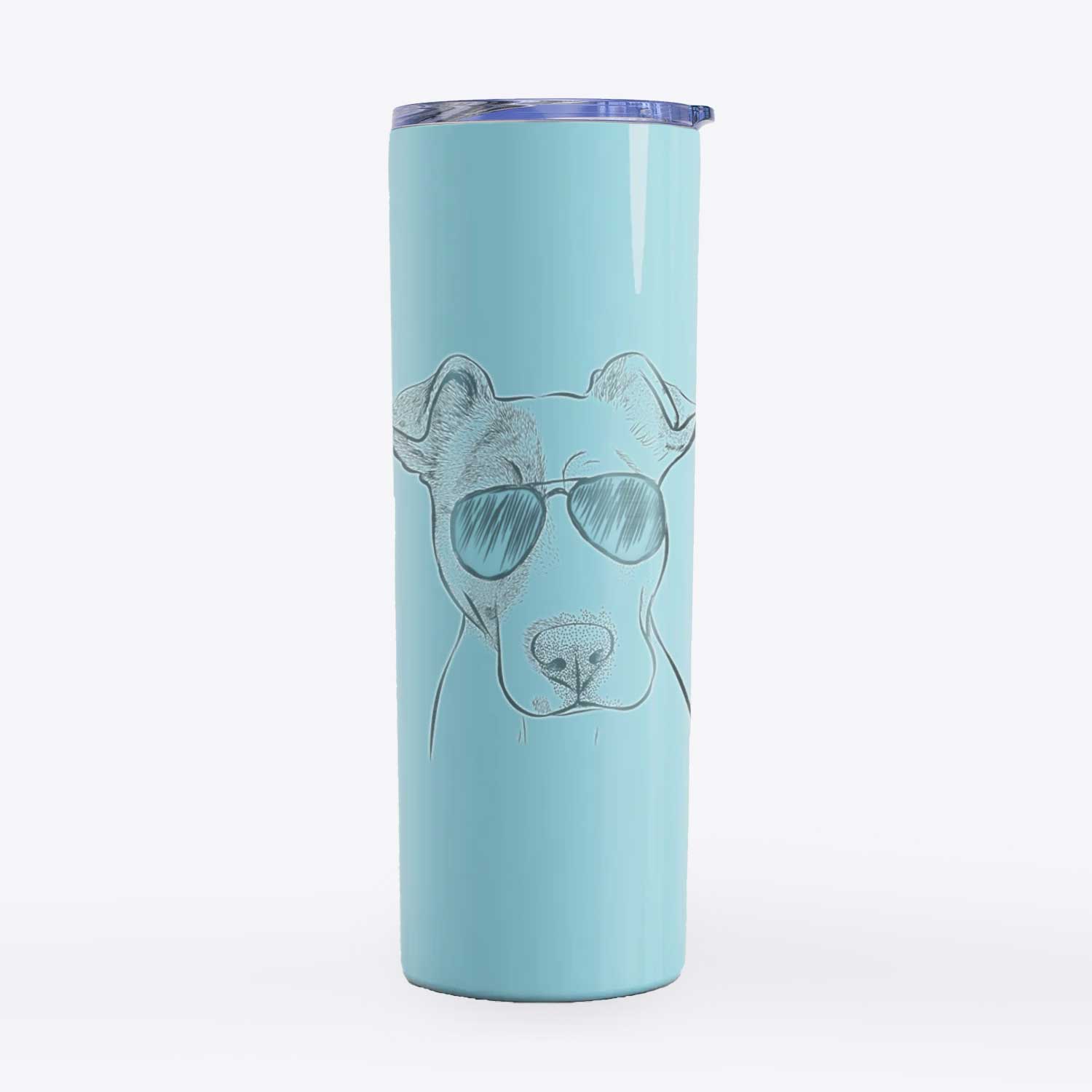 Manchi the Pitbull Mix - 20oz Skinny Tumbler