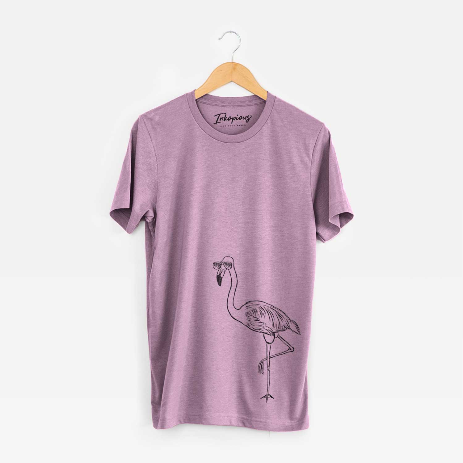 Aviator Mango the Flamingo - Unisex Crewneck