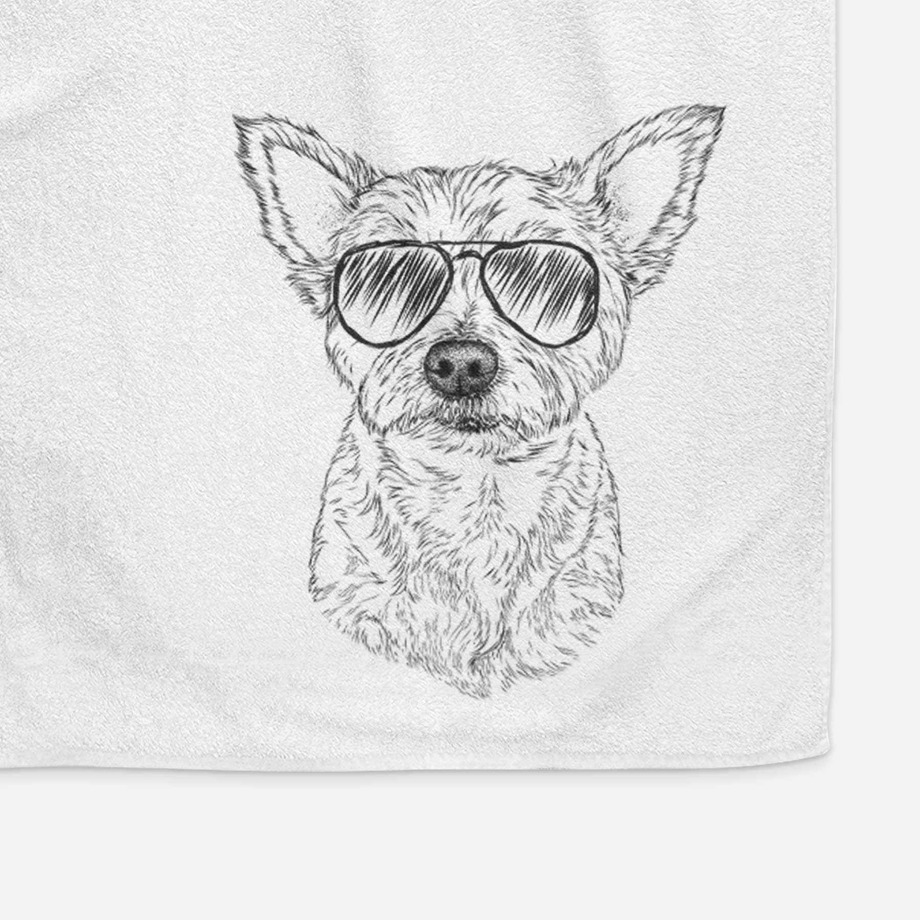 Mango the Yorker Cairn Terrier Mix Decorative Hand Towel