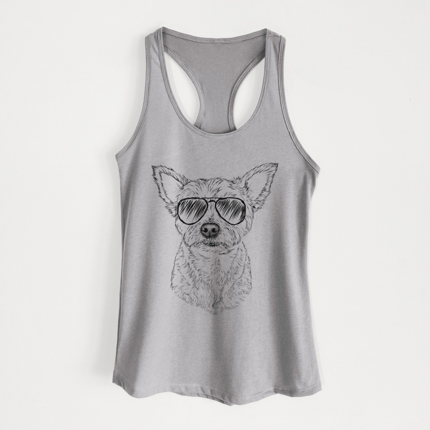 Mango the Yorker Cairn Terrier Mix - Women's Racerback Tanktop