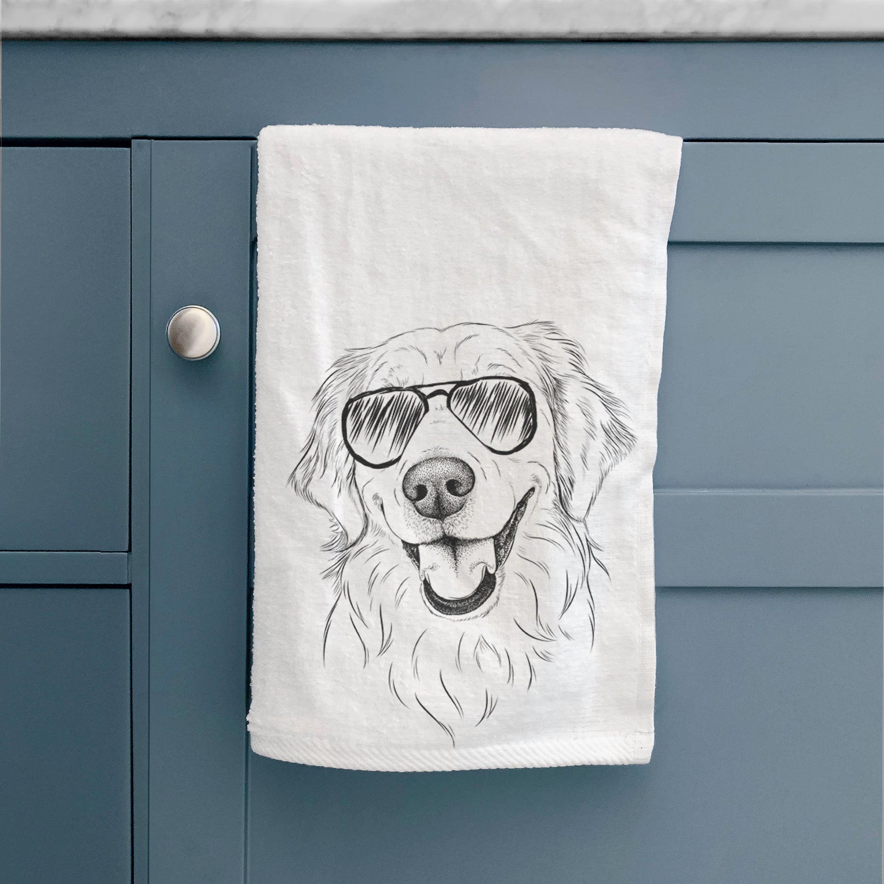 Maple the Golden Retriever Decorative Hand Towel