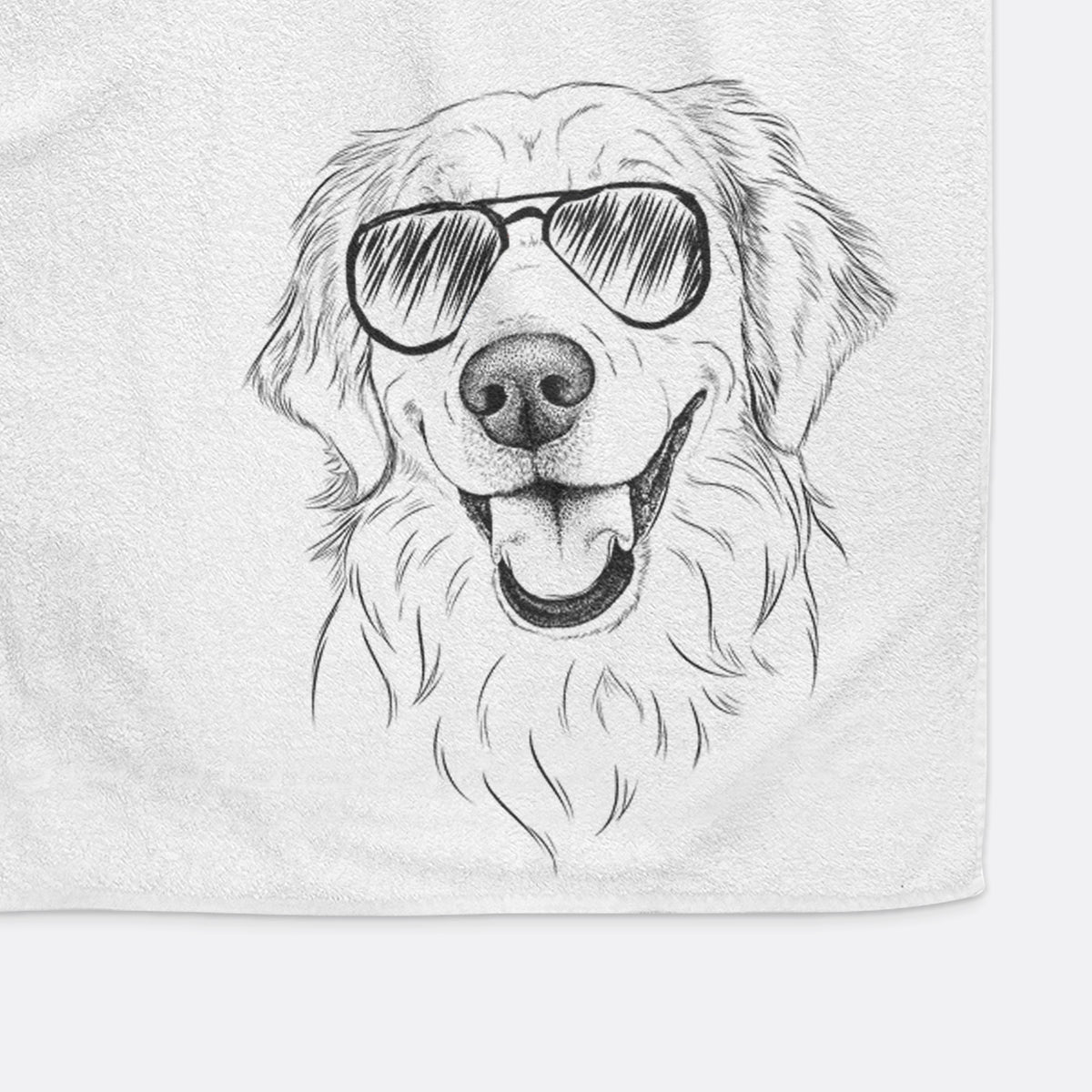Maple the Golden Retriever Decorative Hand Towel