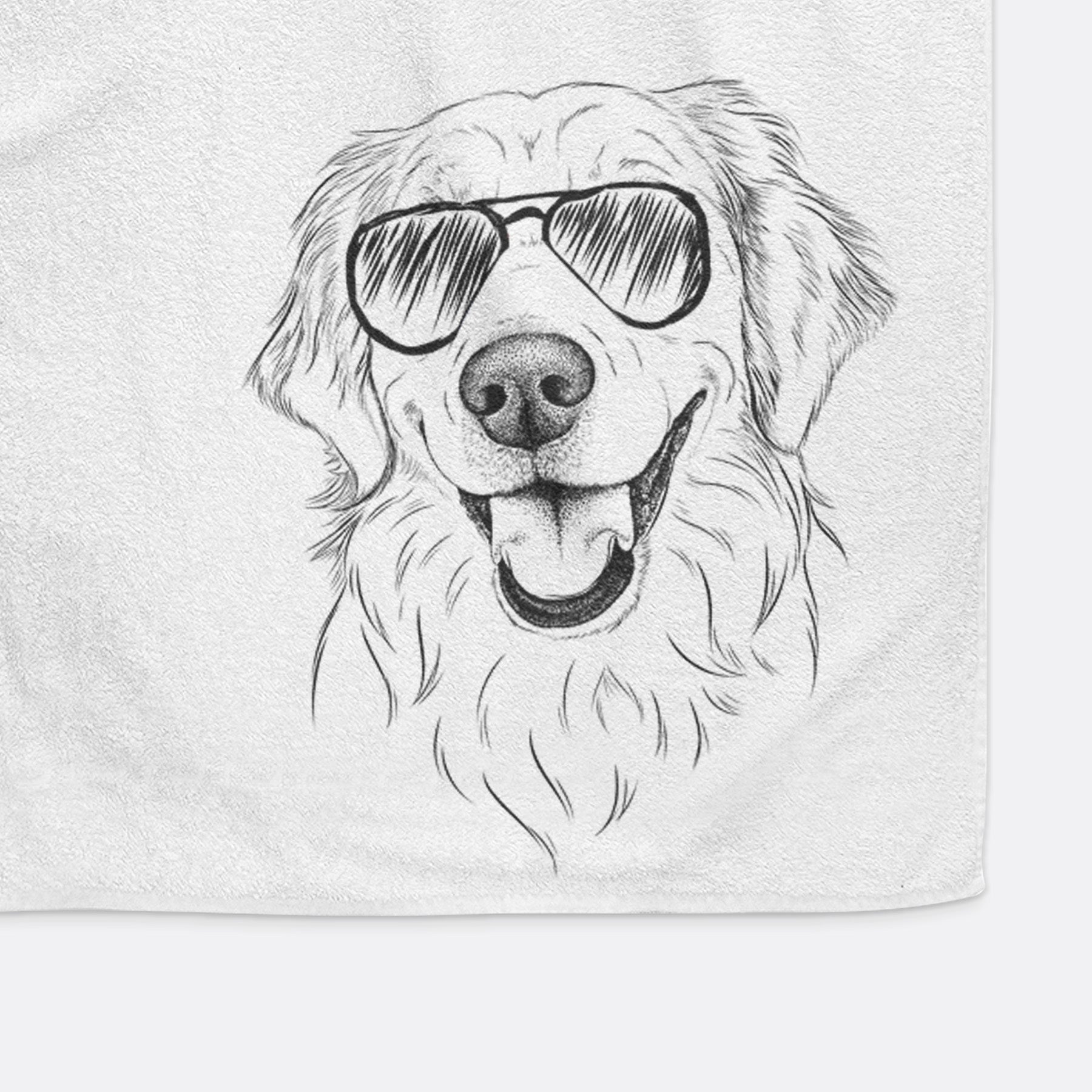 Maple the Golden Retriever Decorative Hand Towel