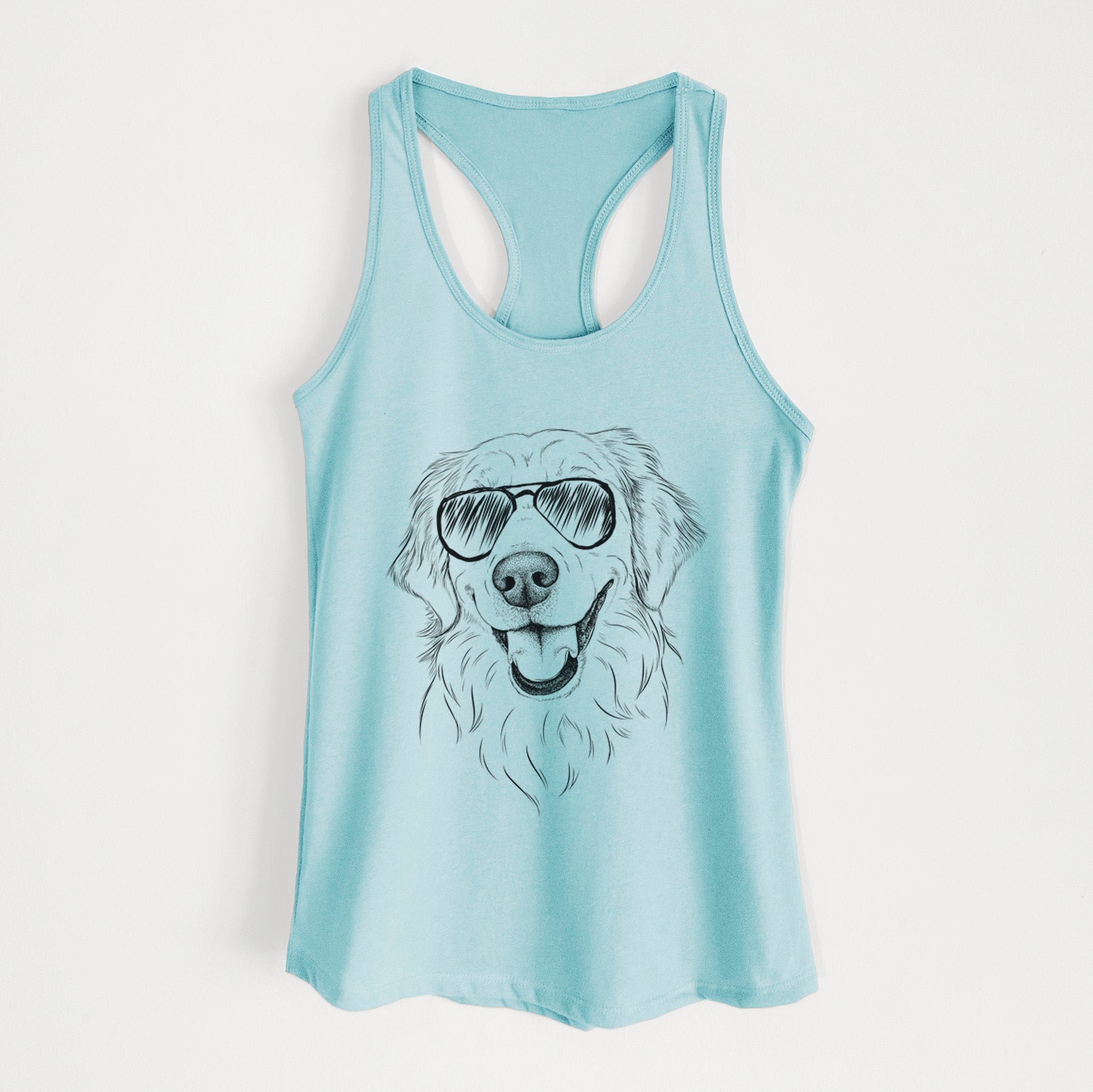 Maple the Golden Retriever - Women's Racerback Tanktop