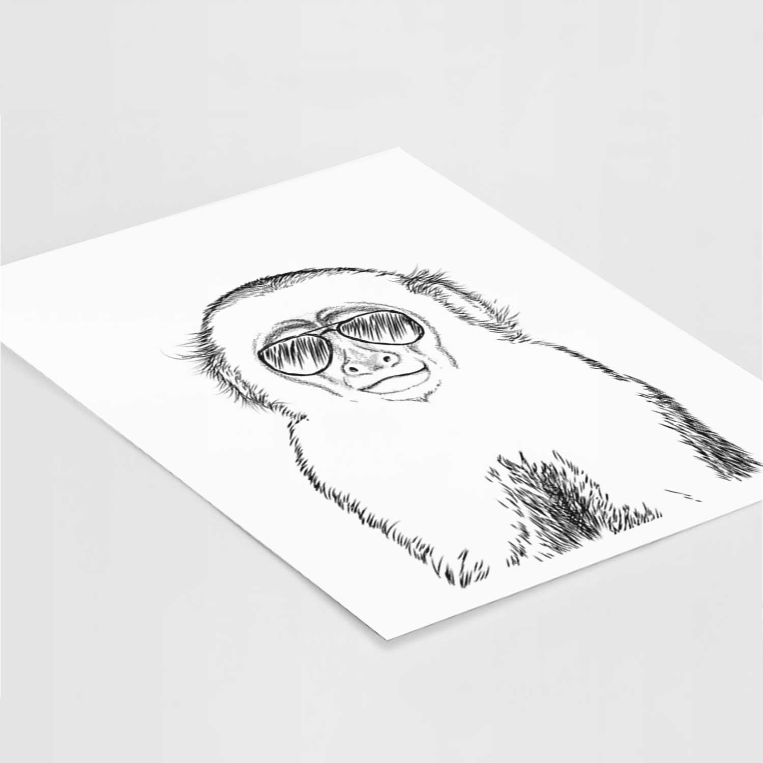 Marcel the Capuchin Monkey Art Print