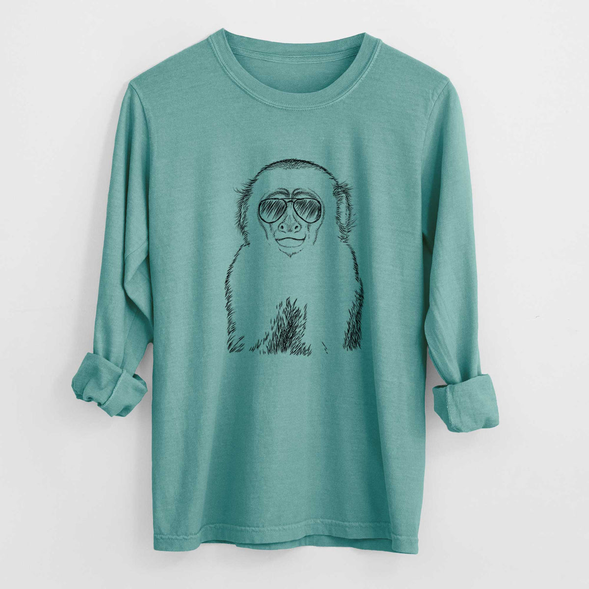 Aviators Marcel the Capuchin Monkey - Heavyweight 100% Cotton Long Sleeve