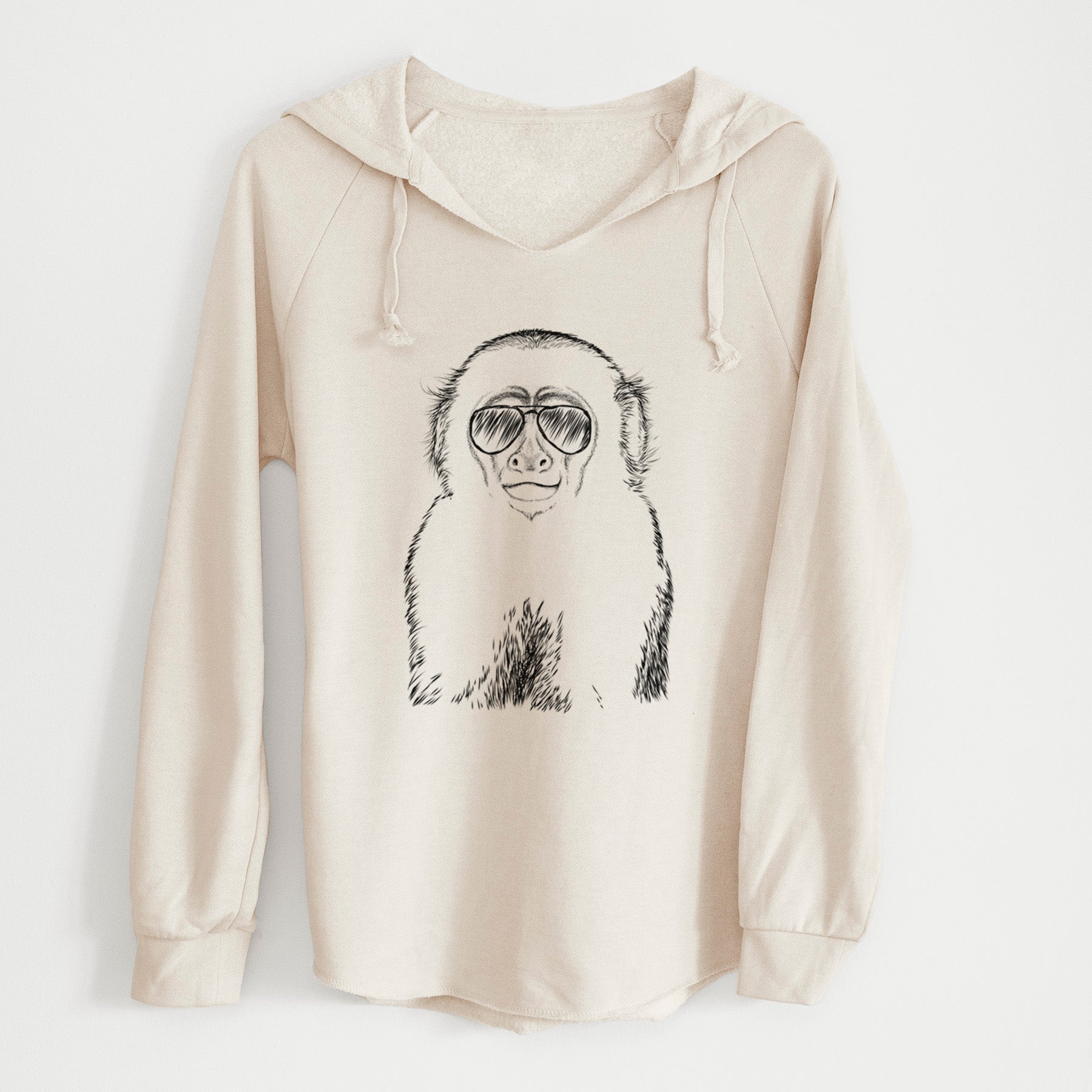 Aviator Marcel the Capuchin Monkey - Cali Wave Hooded Sweatshirt