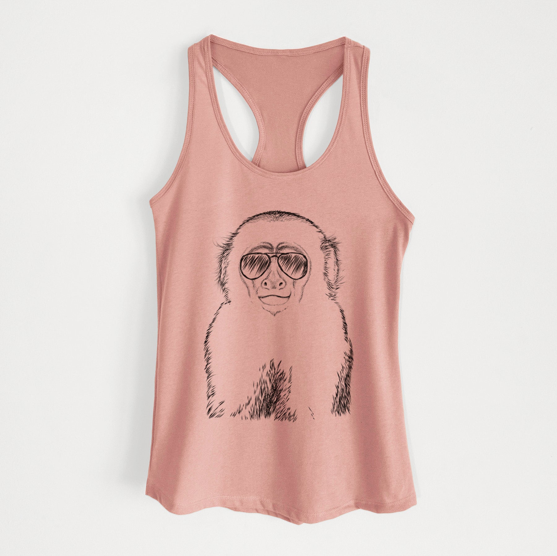 Marcel the Capuchin Monkey - Women's Racerback Tanktop