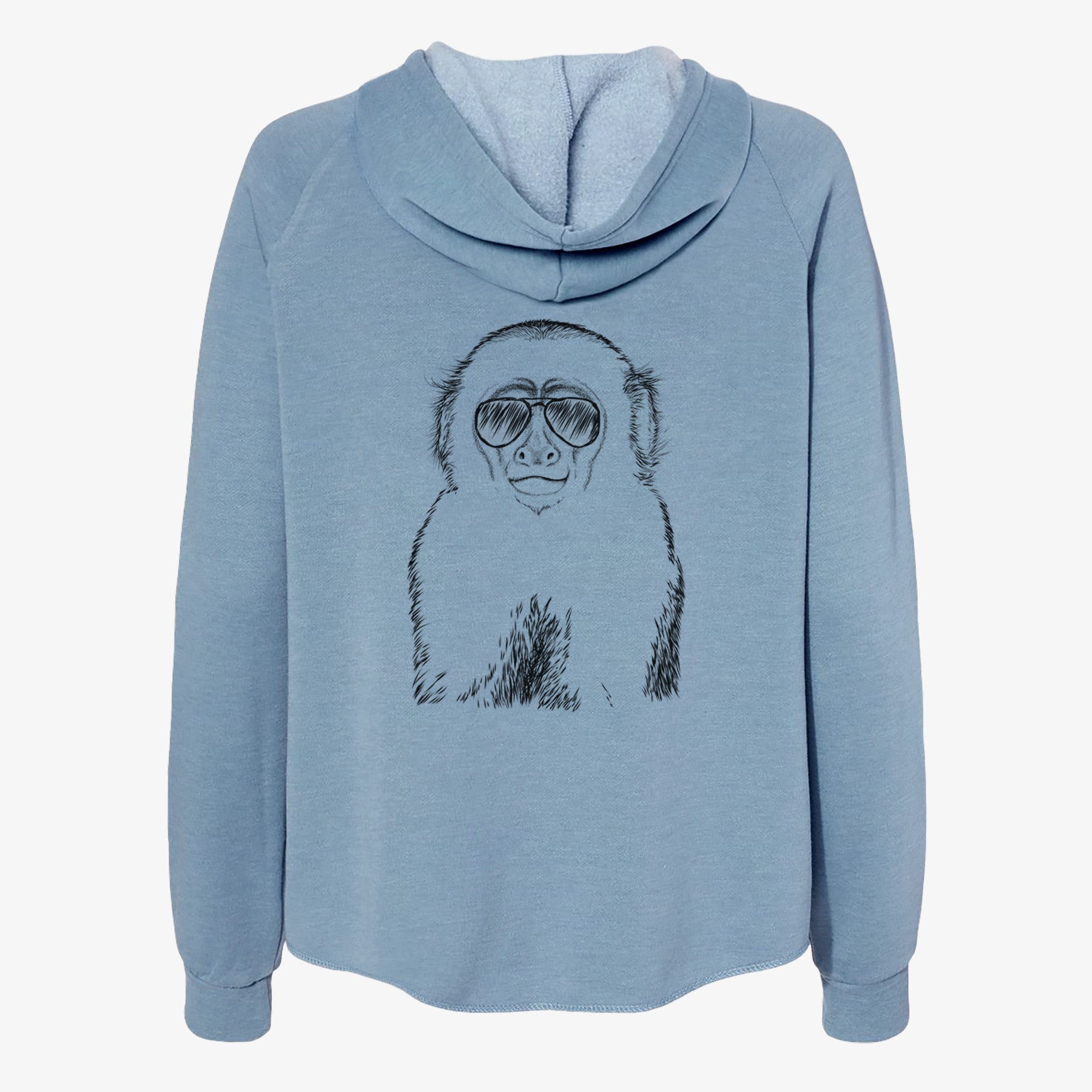 Marcel the Capuchin Monkey - Women's Cali Wave Zip-Up Sweatshirt