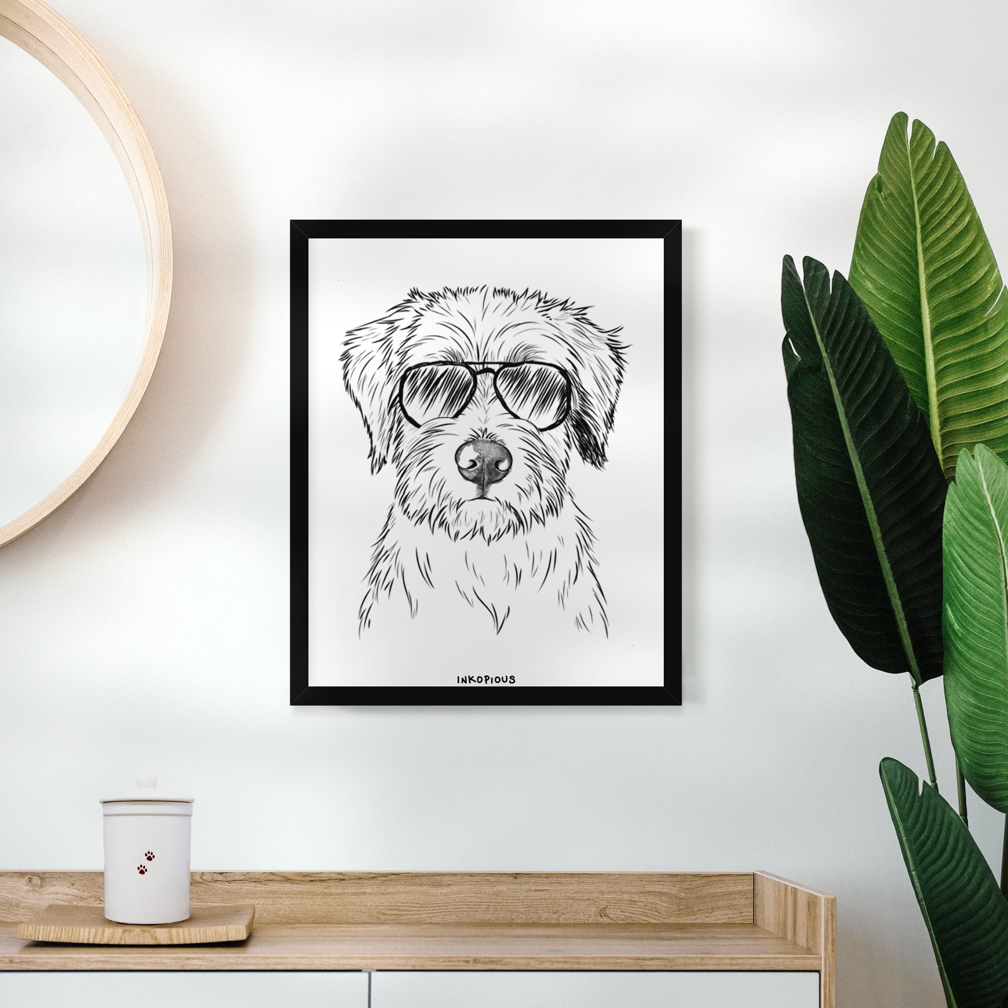 Marek the Bernedoodle Art Print