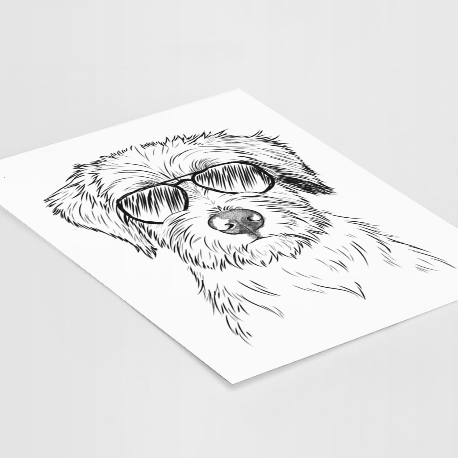 Marek the Bernedoodle Art Print