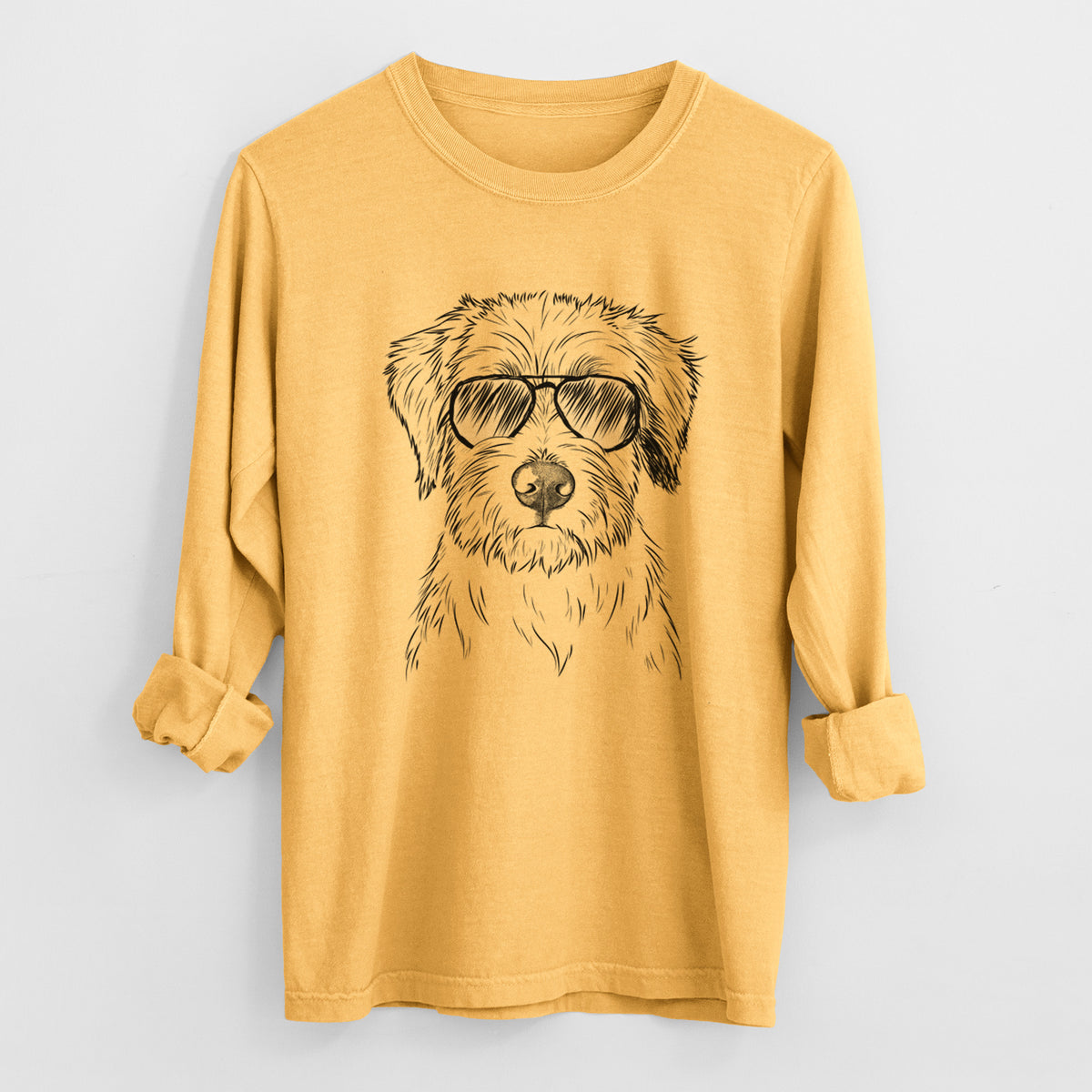 Aviators Marek the Bernedoodle - Heavyweight 100% Cotton Long Sleeve