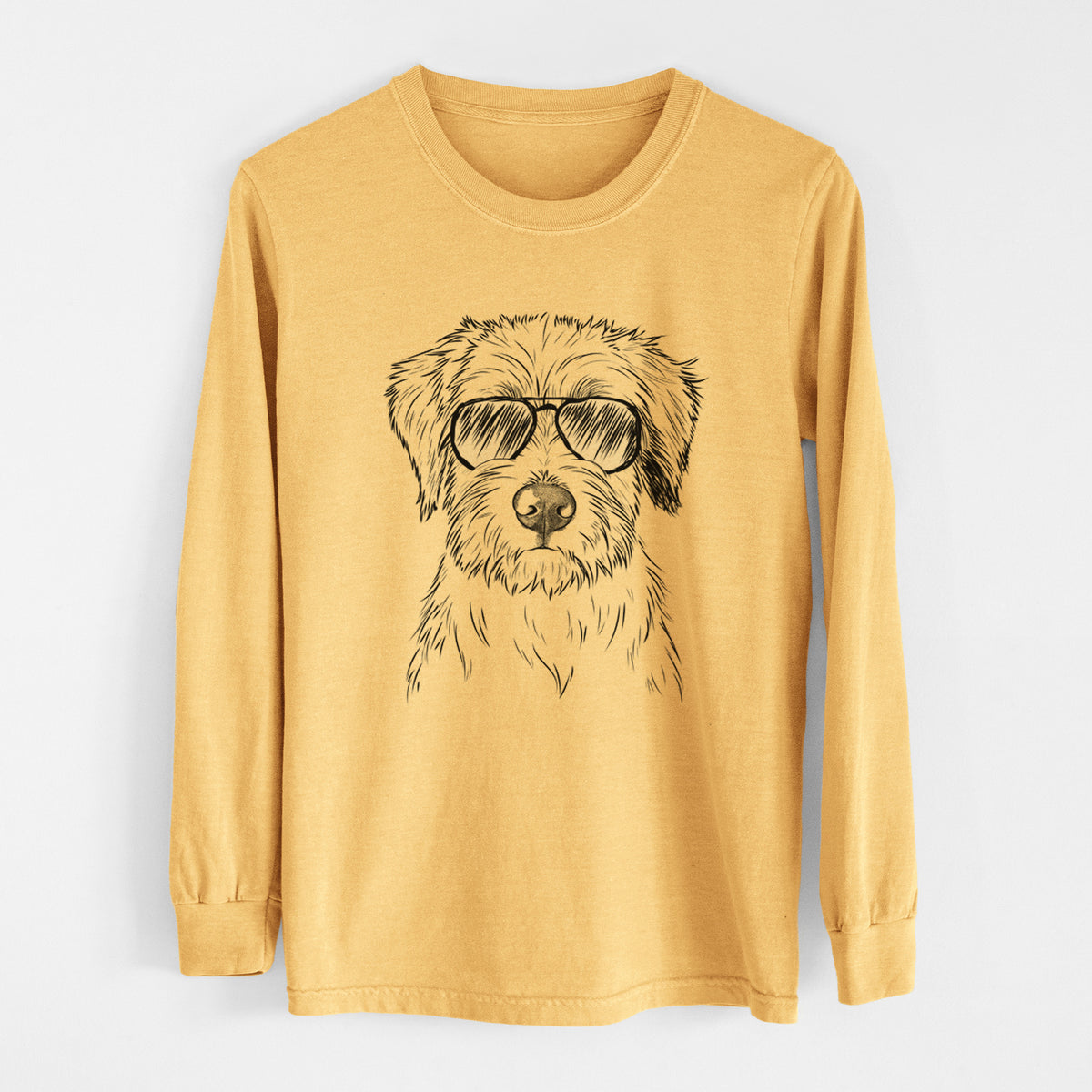 Aviators Marek the Bernedoodle - Heavyweight 100% Cotton Long Sleeve