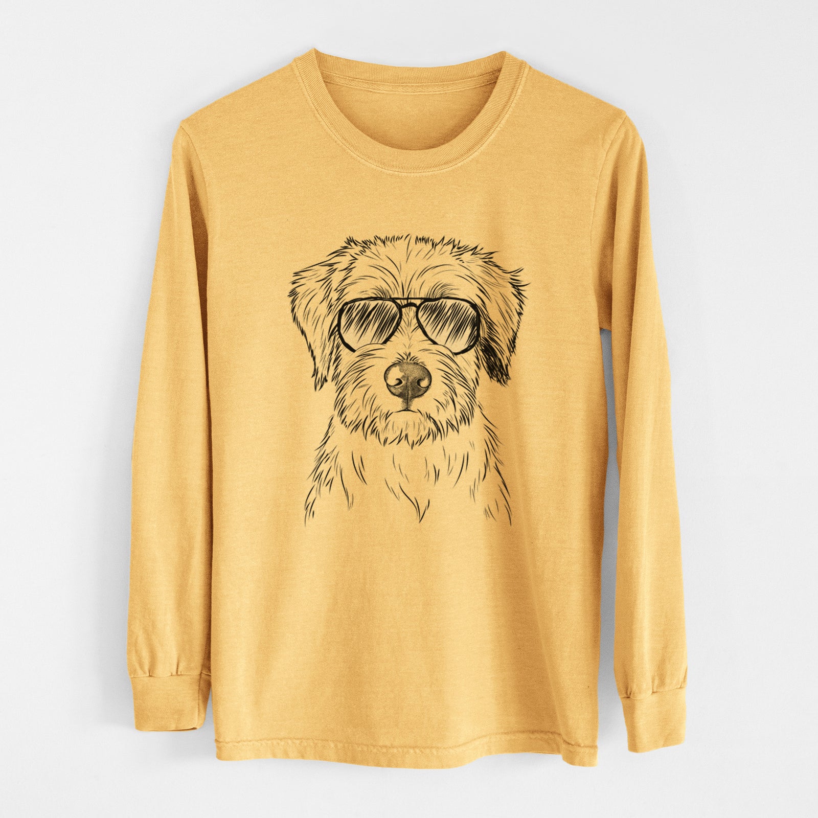 Aviators Marek the Bernedoodle - Heavyweight 100% Cotton Long Sleeve