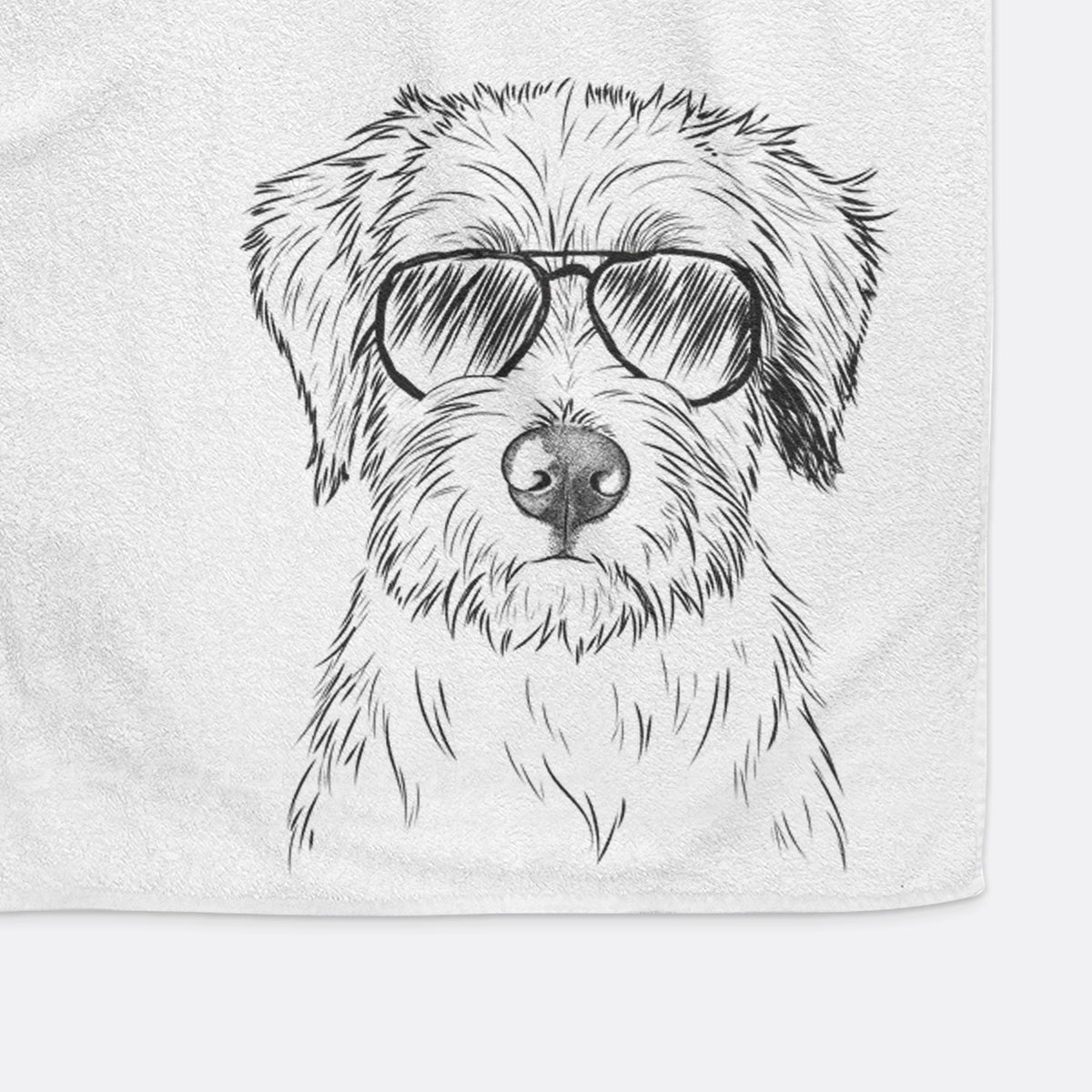 Marek the Bernedoodle Decorative Hand Towel