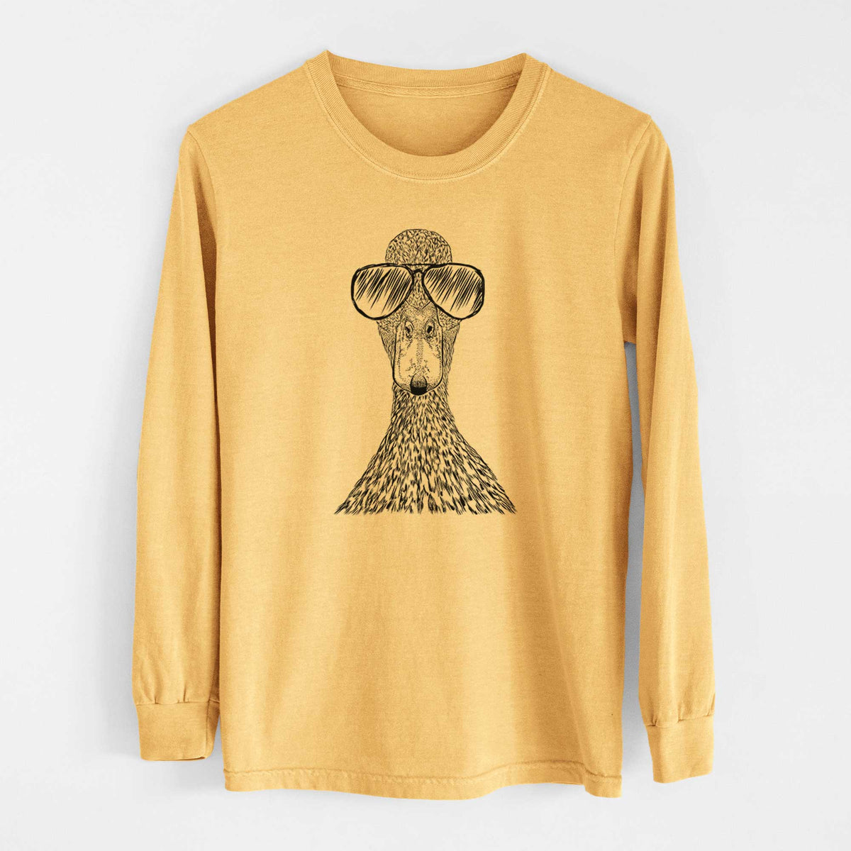 Aviators Marge the Mallard Duck - Heavyweight 100% Cotton Long Sleeve