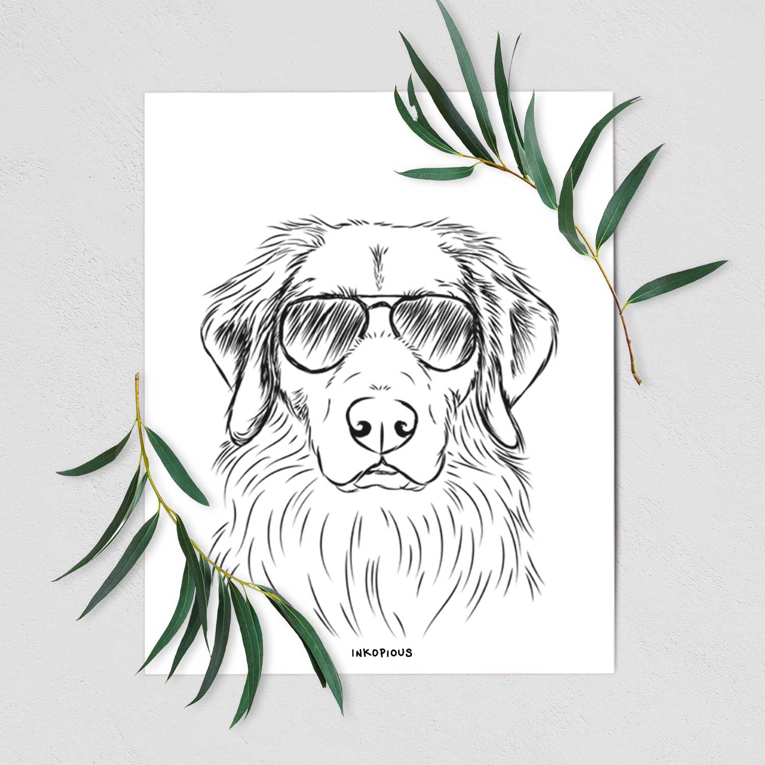 Marley the Golden Retriever Art Print