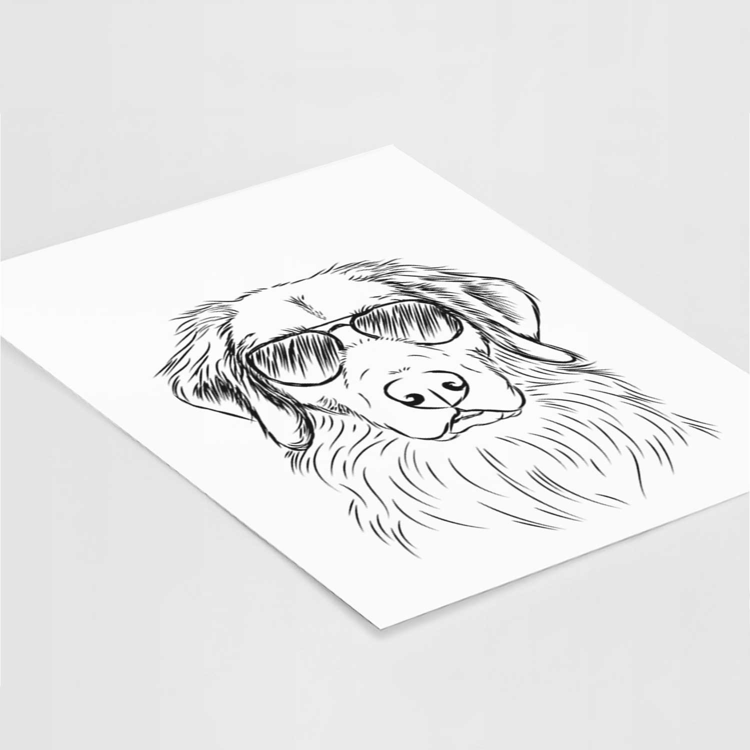 Marley the Golden Retriever Art Print