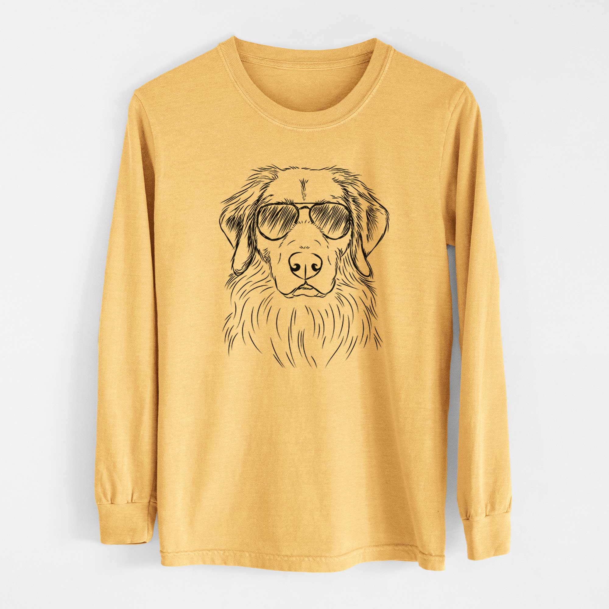 Aviators Marley the Golden Retriever - Heavyweight 100% Cotton Long Sleeve