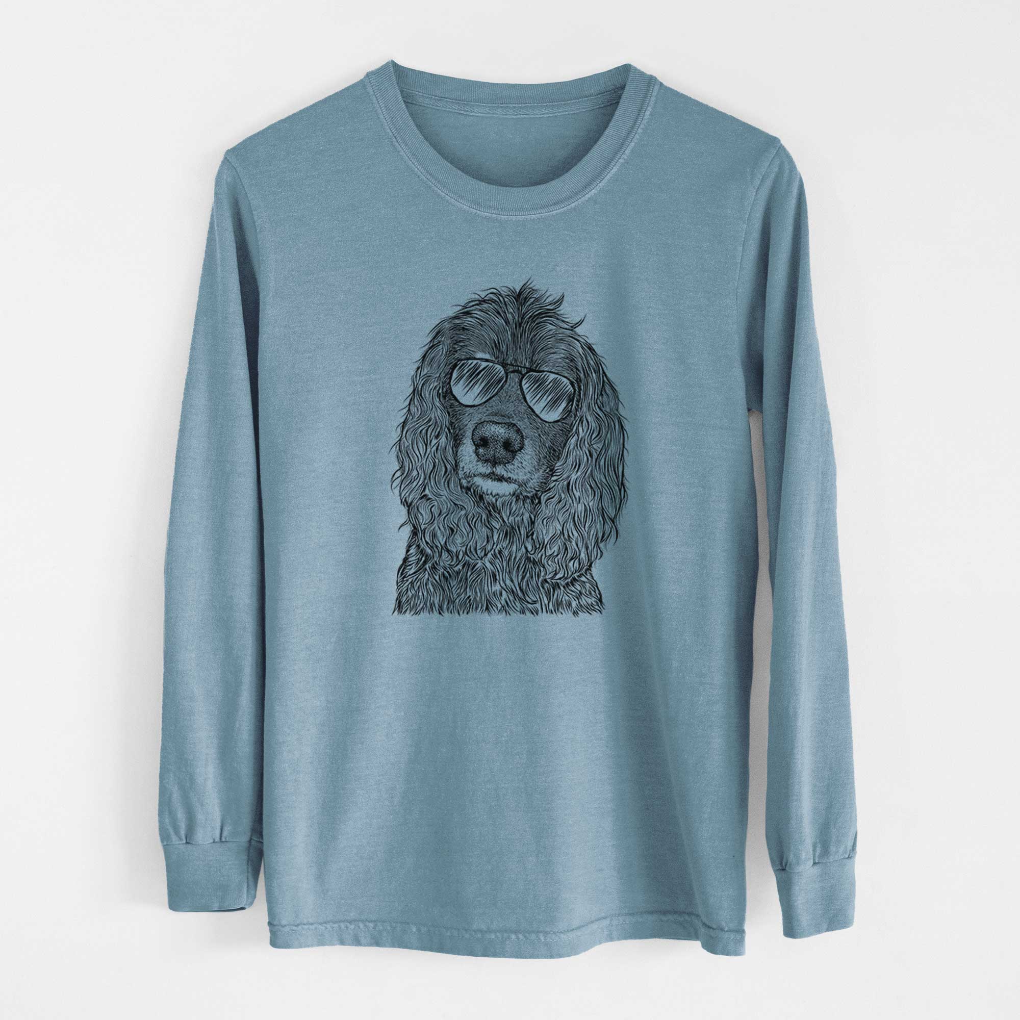 Aviators Marley Boy the American Cocker Spaniel - Heavyweight 100% Cotton Long Sleeve