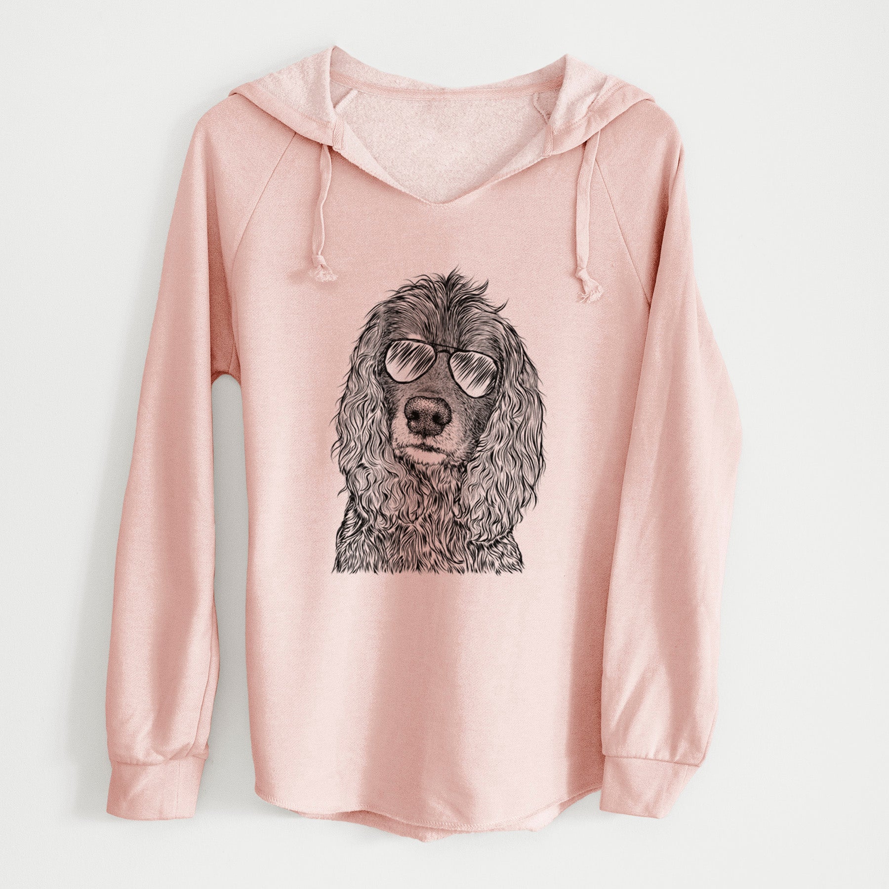 Aviator Marley Boy the American Cocker Spaniel - Cali Wave Hooded Sweatshirt