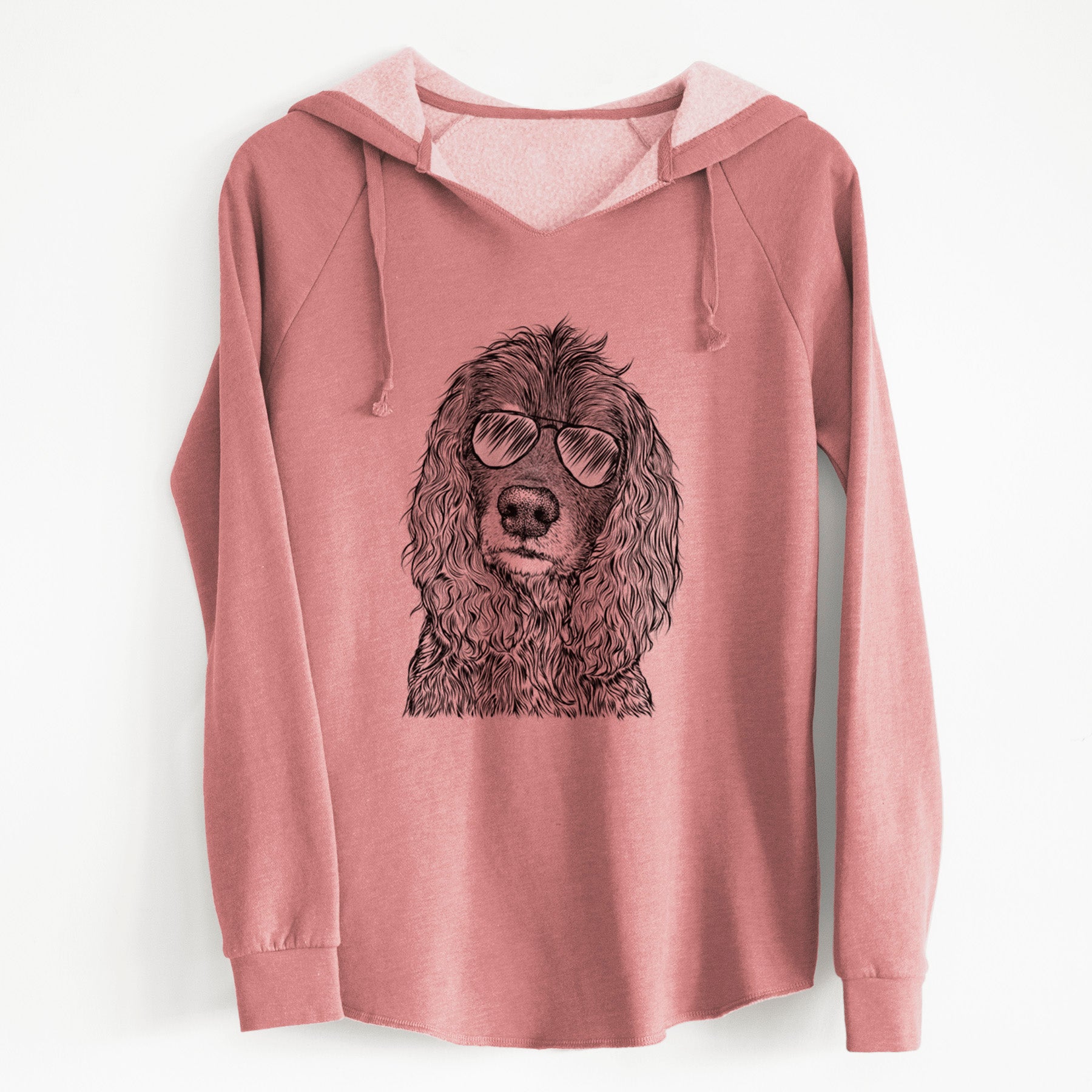 Aviator Marley Boy the American Cocker Spaniel - Cali Wave Hooded Sweatshirt