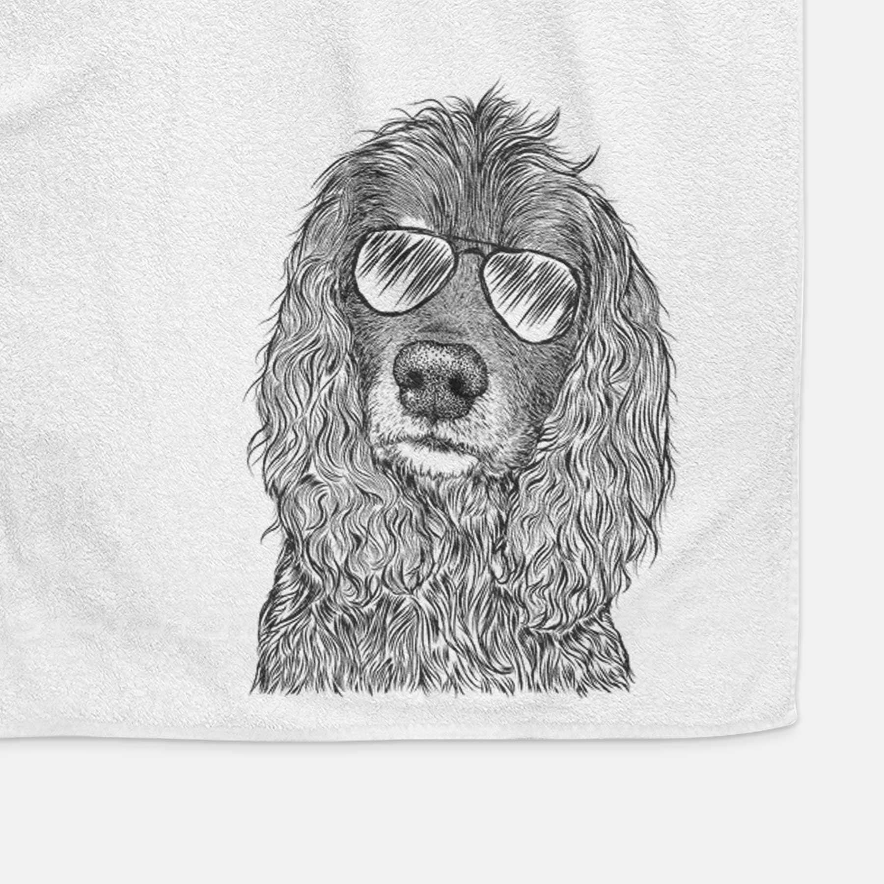 Marley Boy the American Cocker Spaniel Decorative Hand Towel