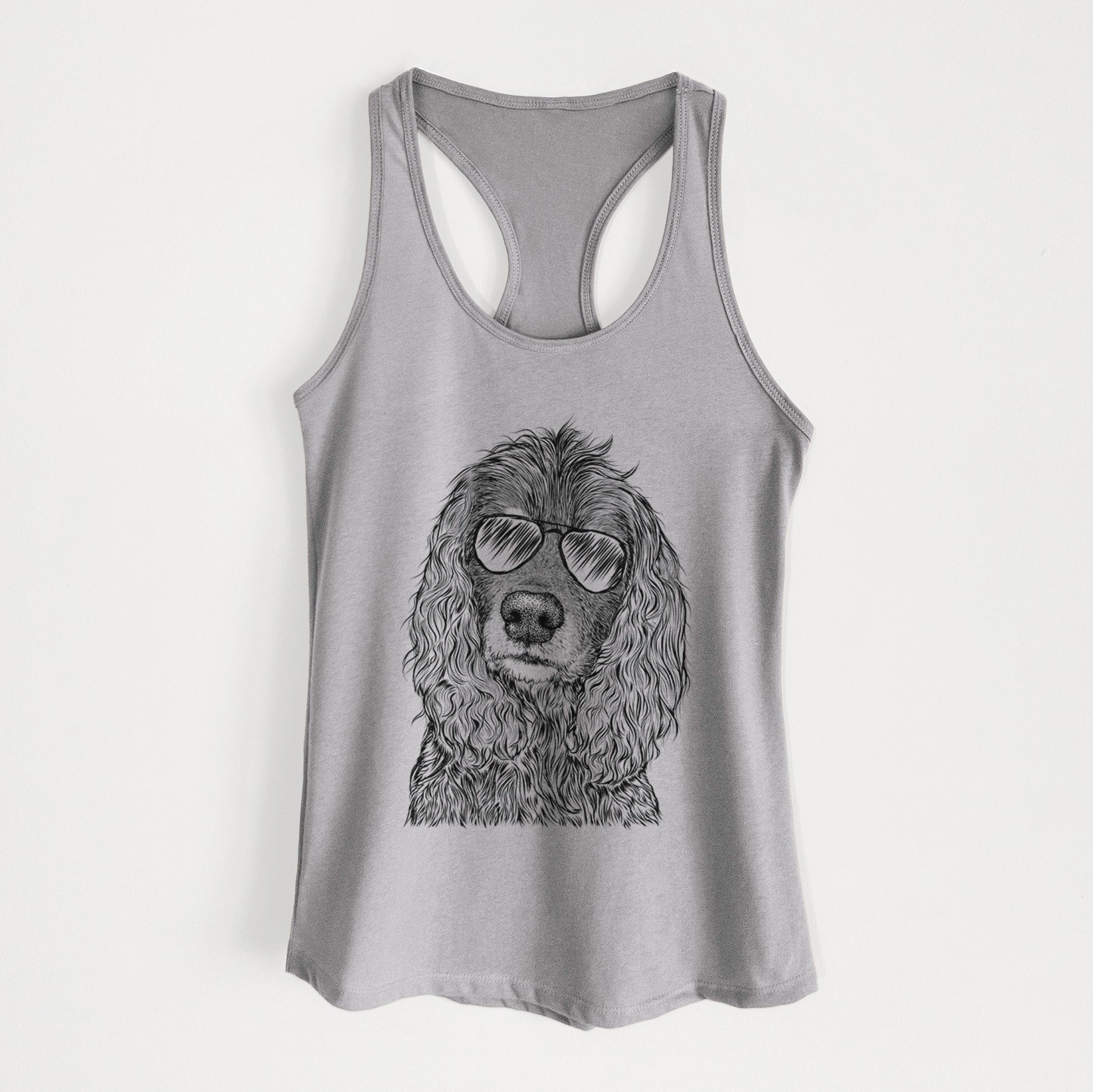 Marley Boy the American Cocker Spaniel - Women's Racerback Tanktop