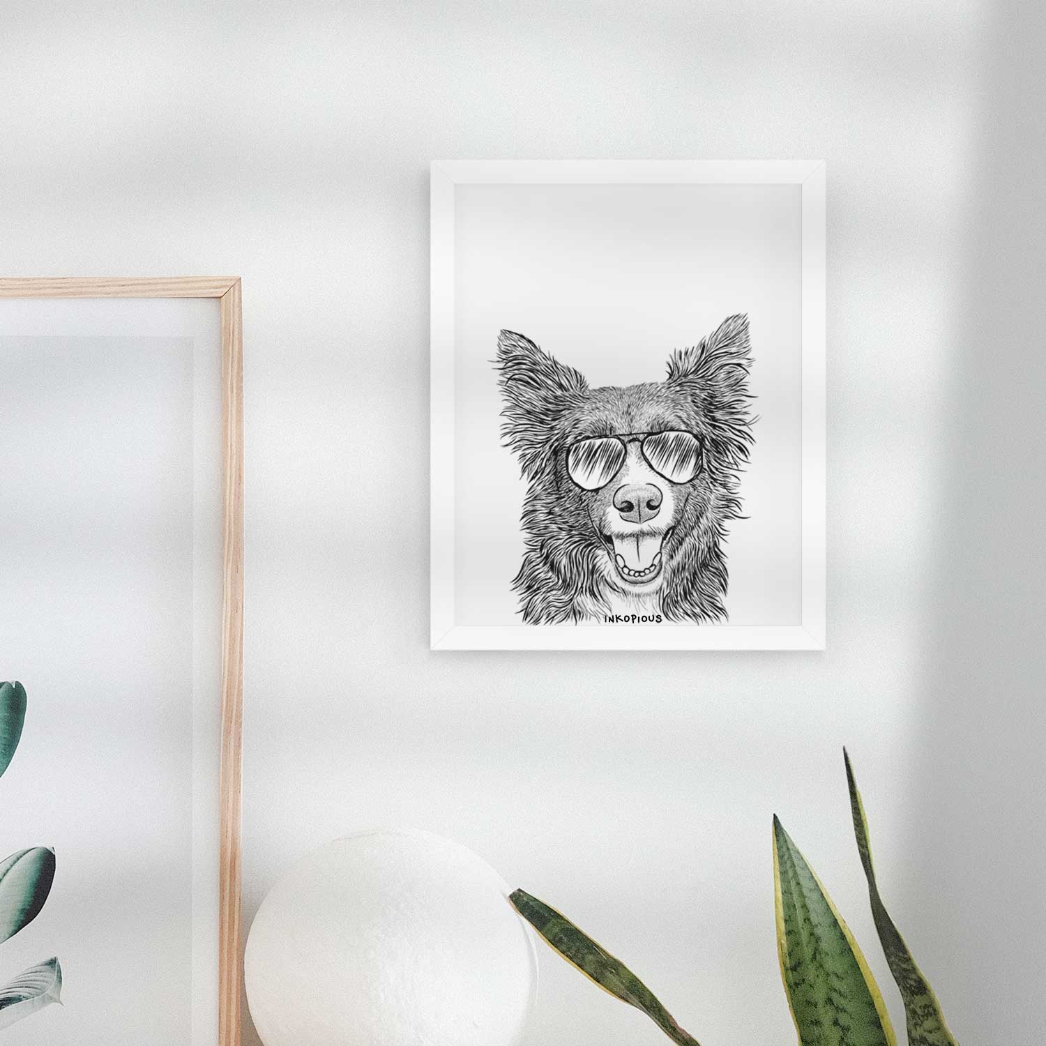 Marti the Border Collie Art Print