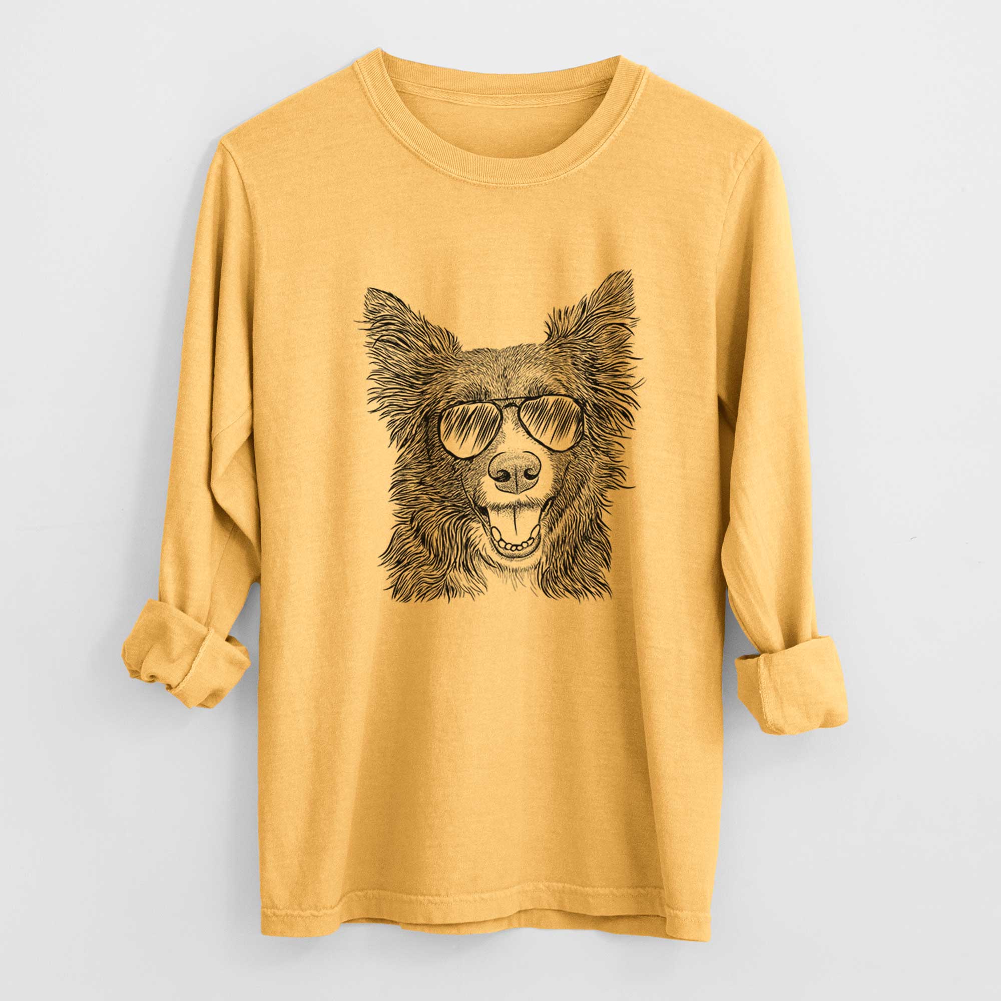 Aviators Marti the Border Collie - Heavyweight 100% Cotton Long Sleeve