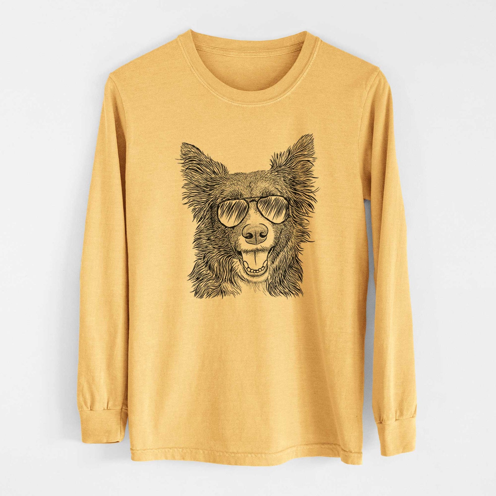Aviators Marti the Border Collie - Heavyweight 100% Cotton Long Sleeve