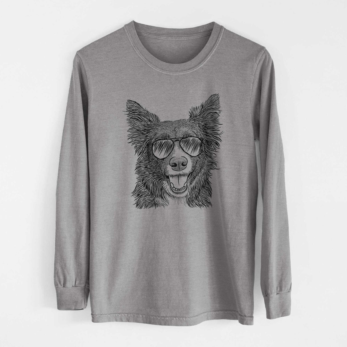 Aviators Marti the Border Collie - Heavyweight 100% Cotton Long Sleeve
