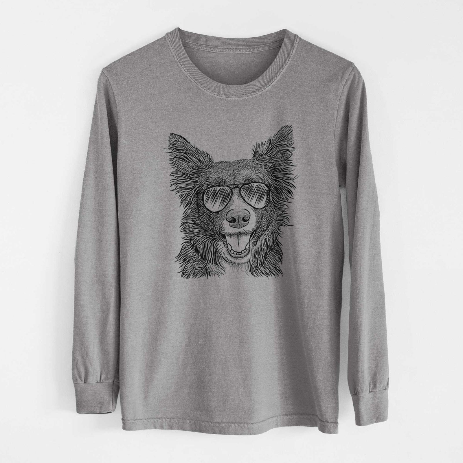 Aviators Marti the Border Collie - Heavyweight 100% Cotton Long Sleeve