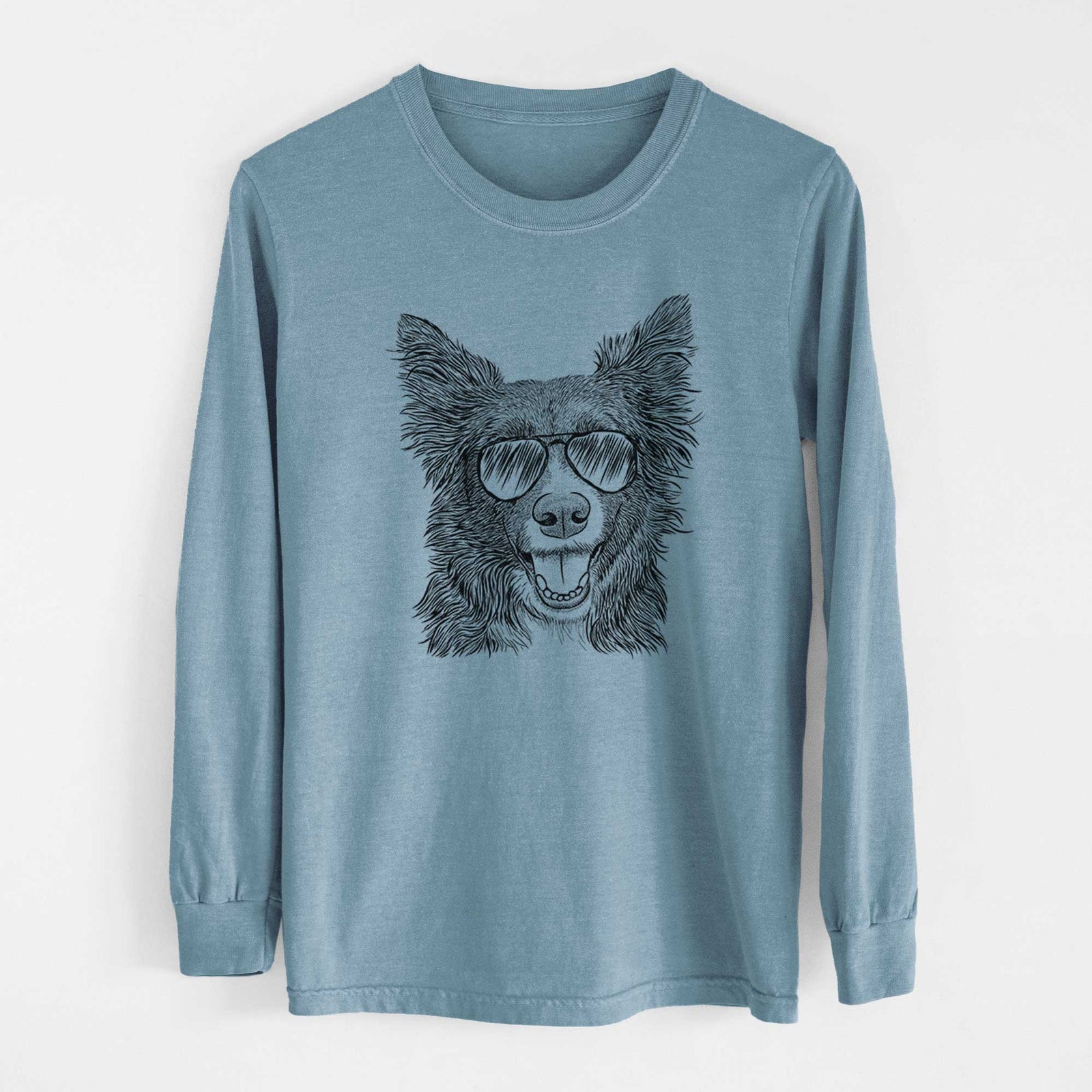 Aviators Marti the Border Collie - Heavyweight 100% Cotton Long Sleeve