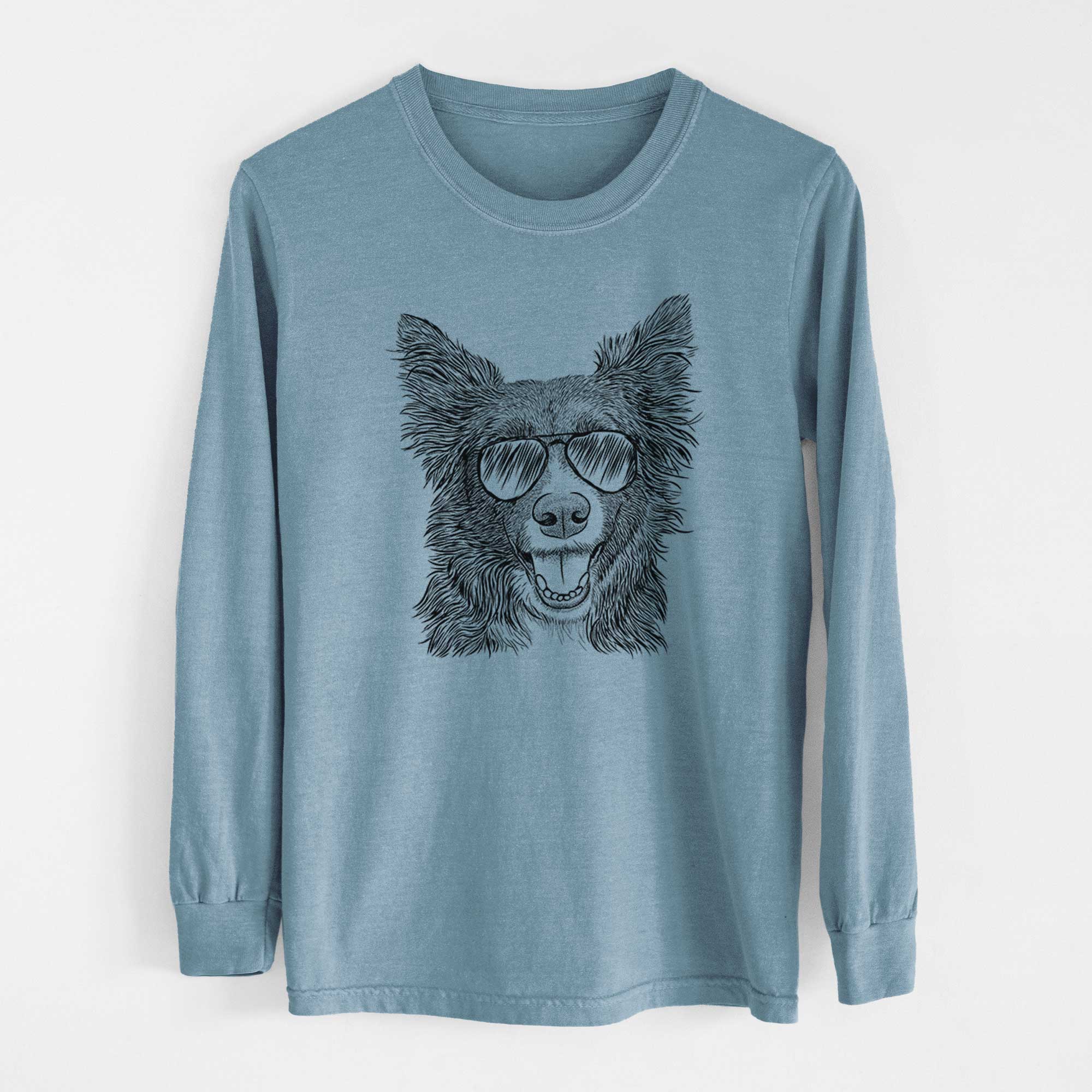 Aviators Marti the Border Collie - Heavyweight 100% Cotton Long Sleeve