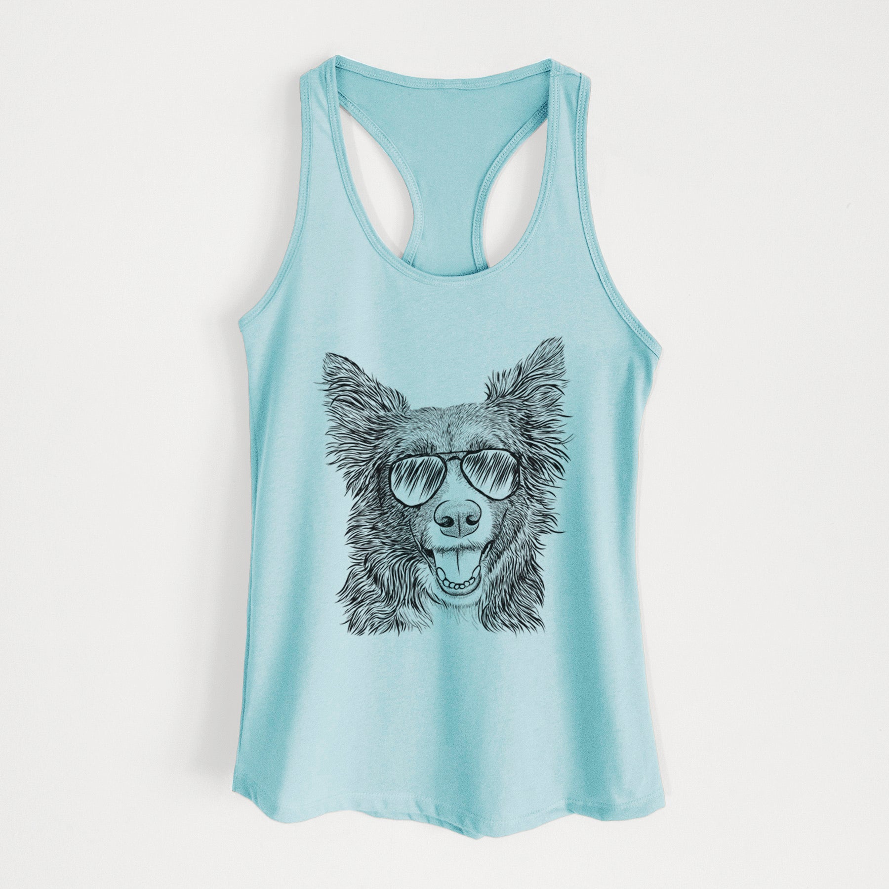 Marti the Border Collie - Women's Racerback Tanktop