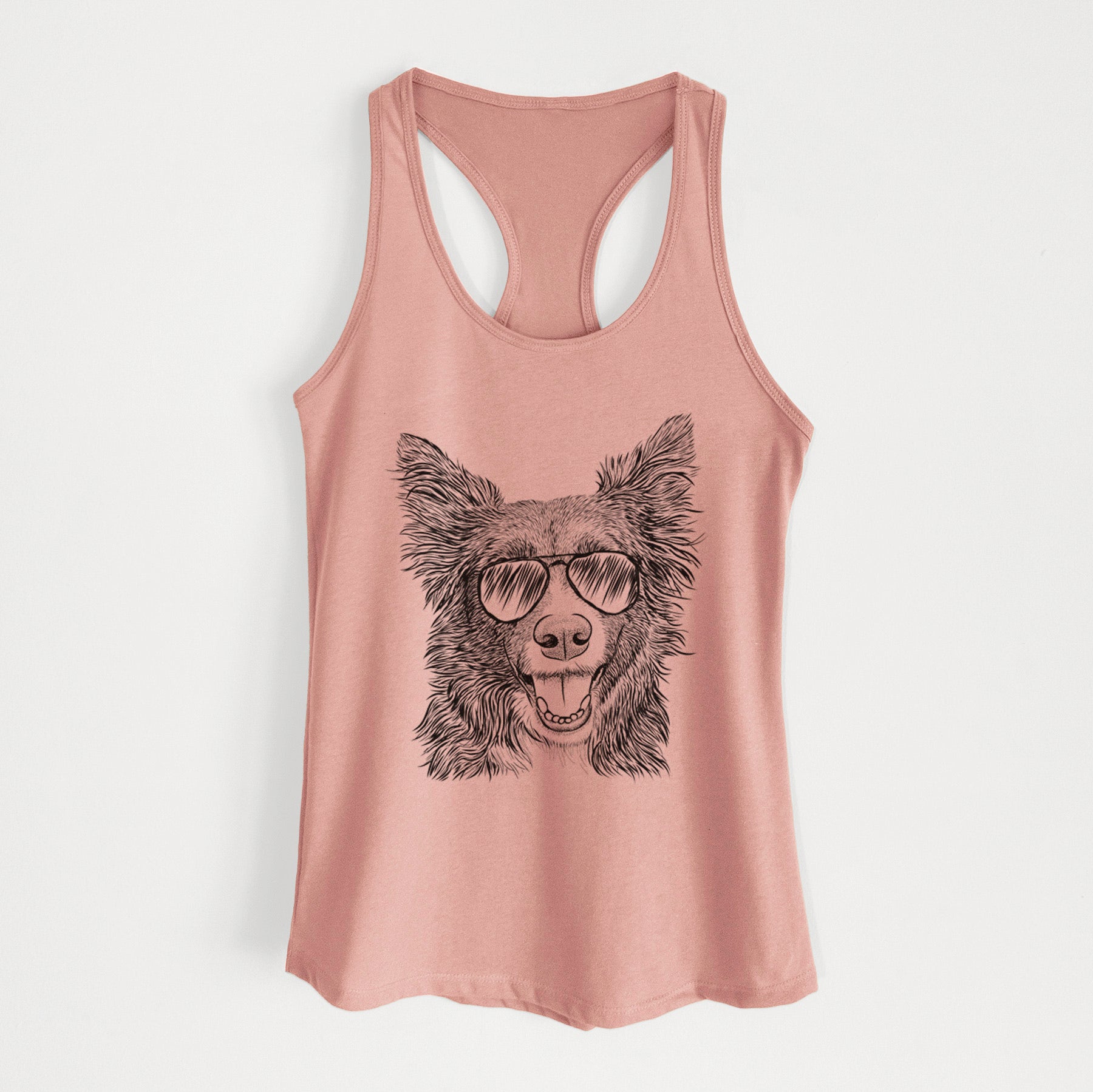 Marti the Border Collie - Women's Racerback Tanktop