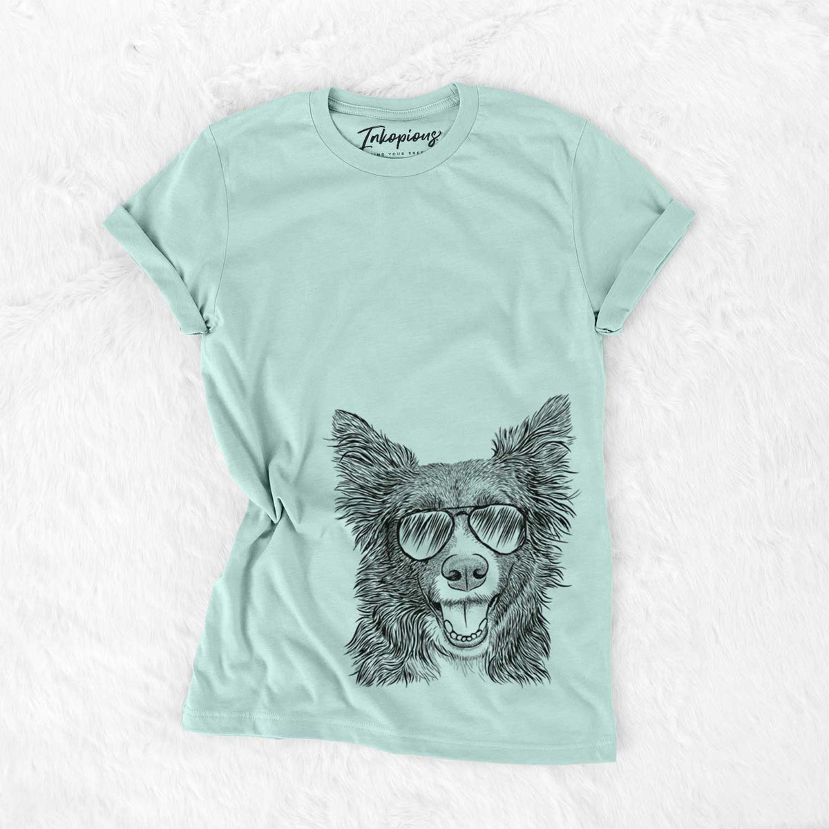 Aviator Marti the Border Collie - Unisex Crewneck