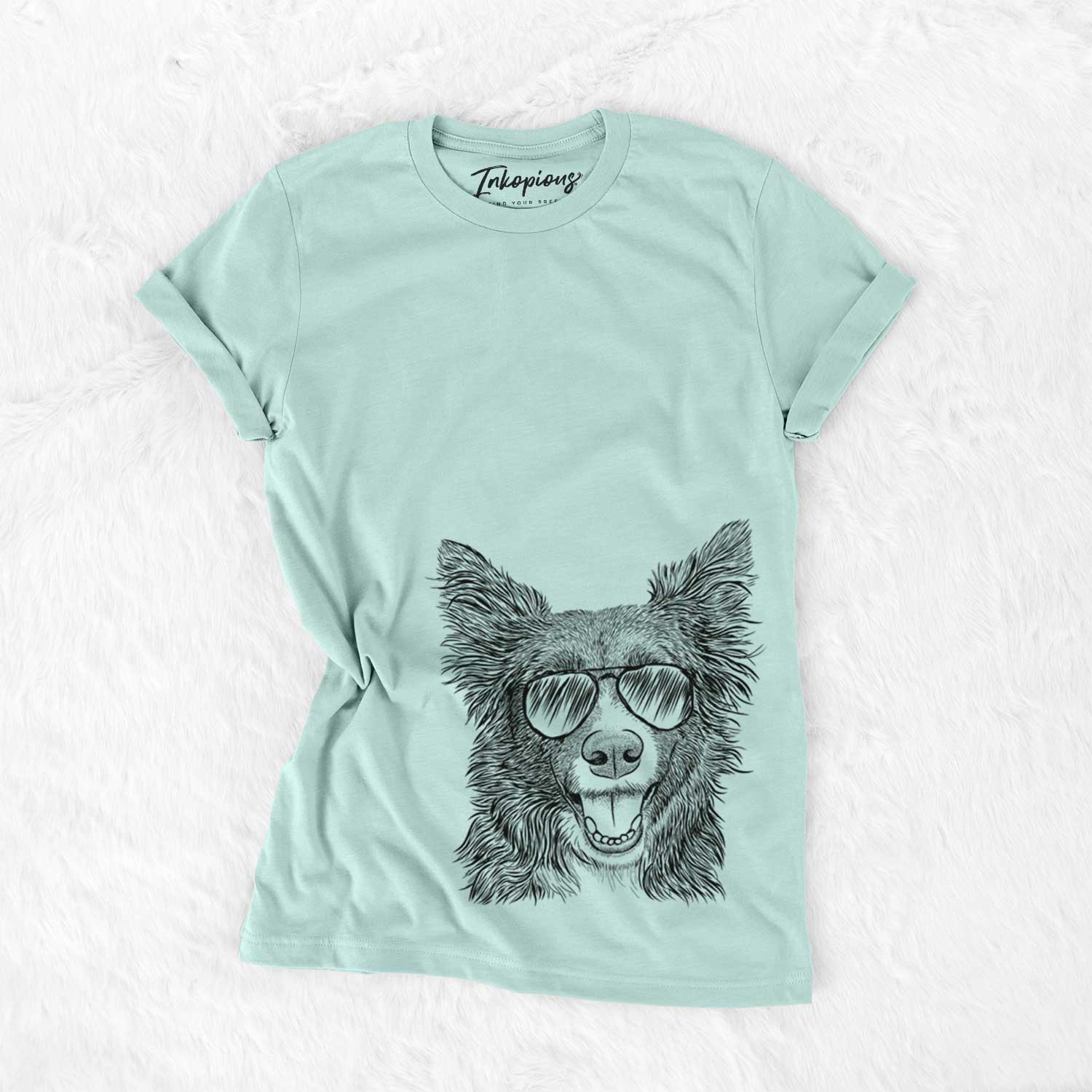 Aviator Marti the Border Collie - Unisex Crewneck