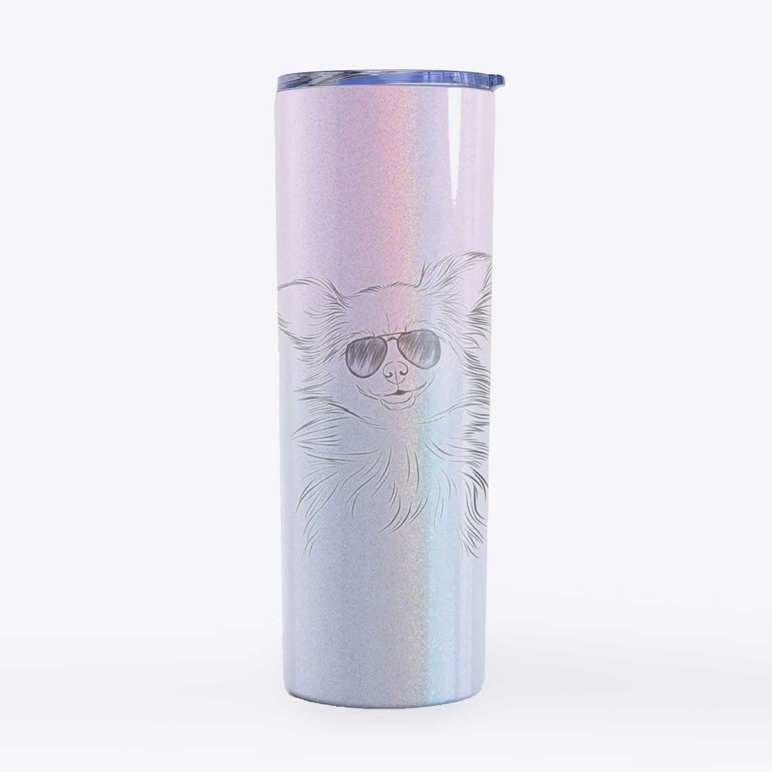 Marzi the Long Haired Chihuahua - 20oz Skinny Tumbler