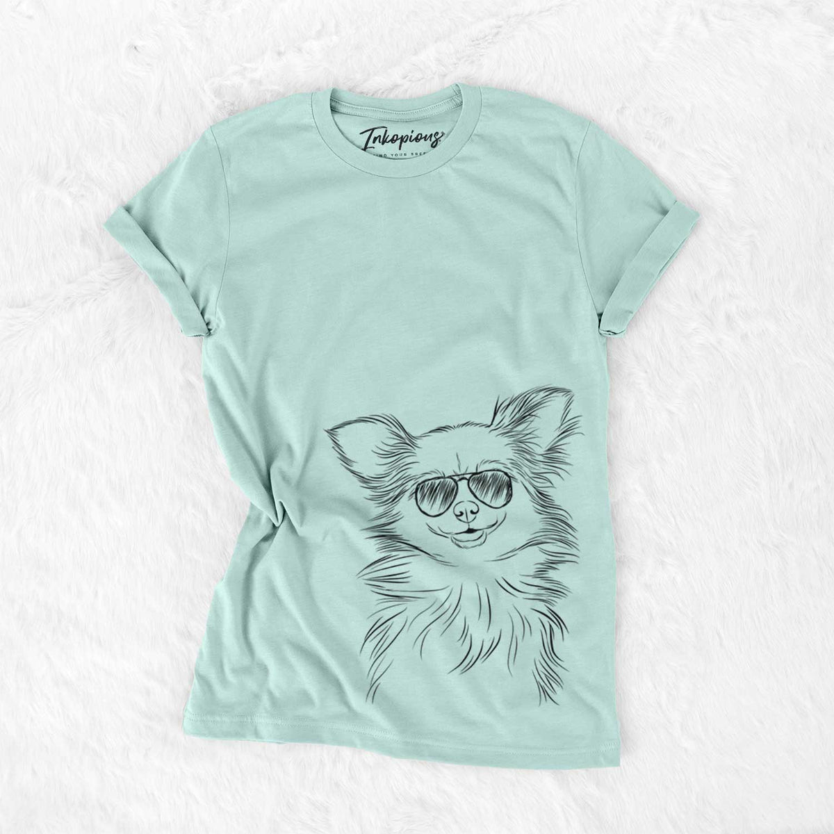 Aviator Marzi the Long Haired Chihuahua - Unisex Crewneck