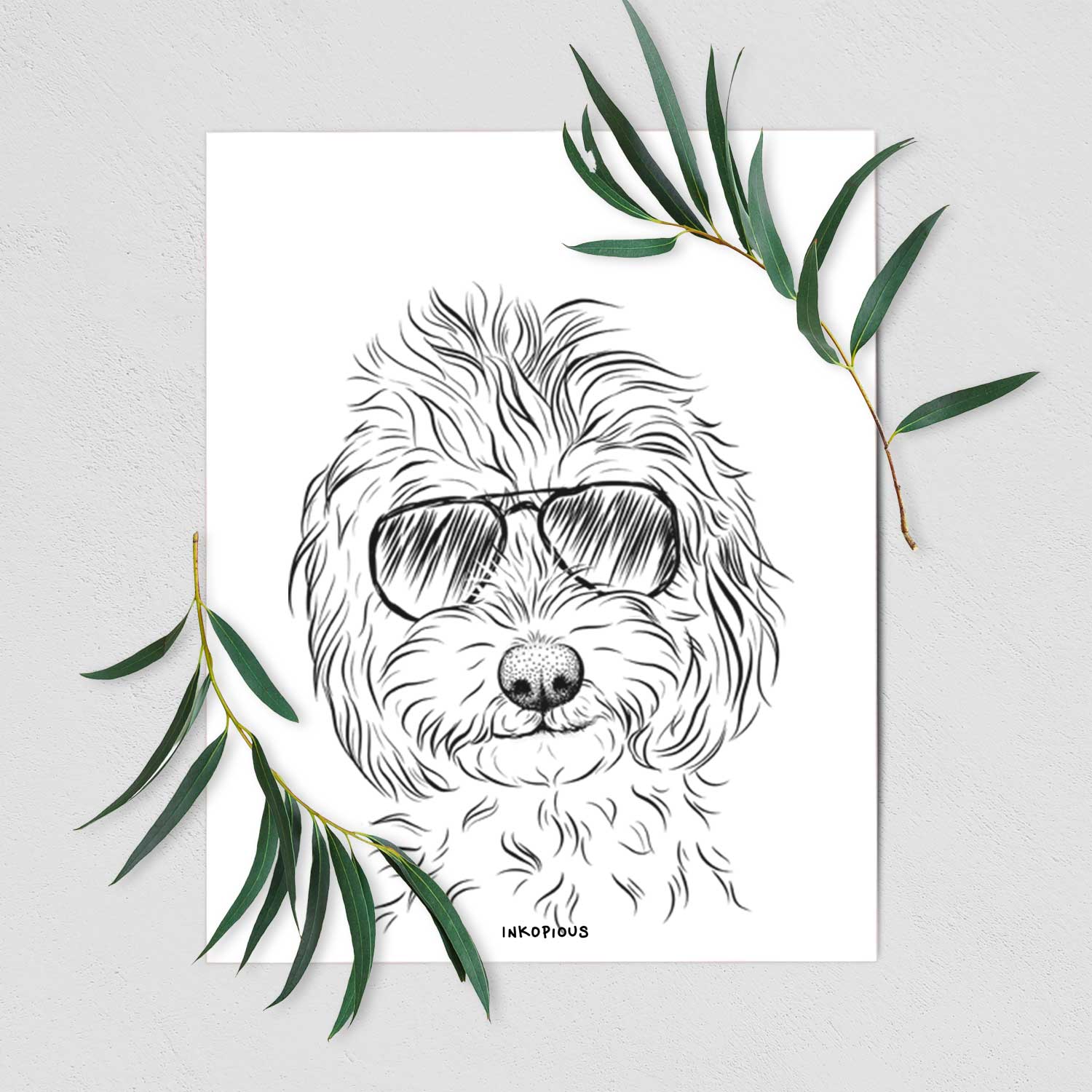 Mason the Cavapoo Art Print