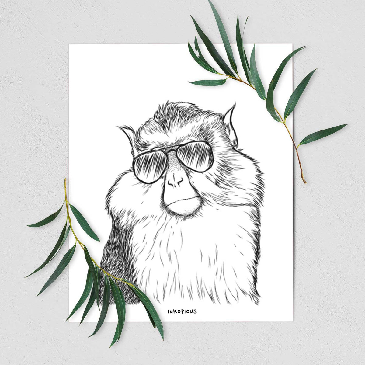 Matata the Mona Monkey Art Print