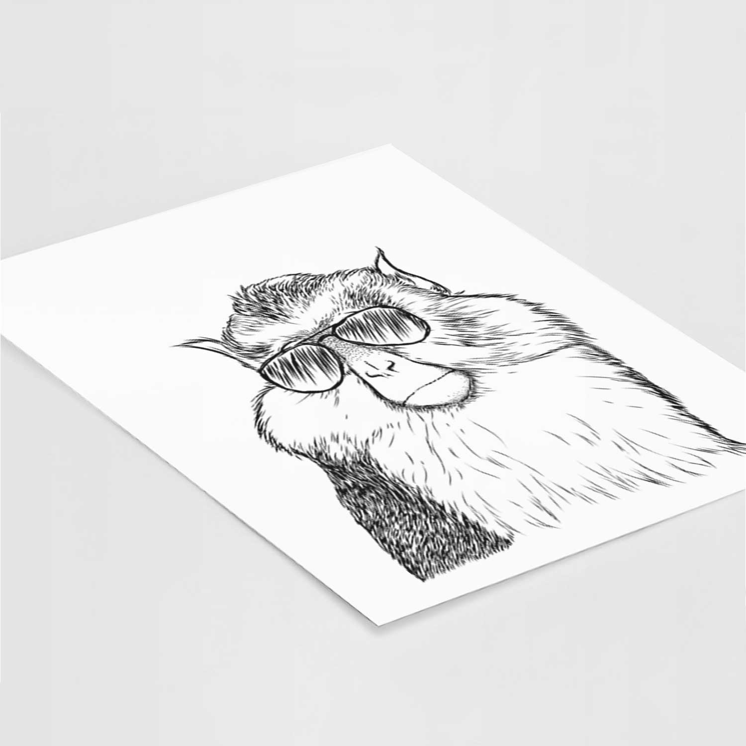 Matata the Mona Monkey Art Print