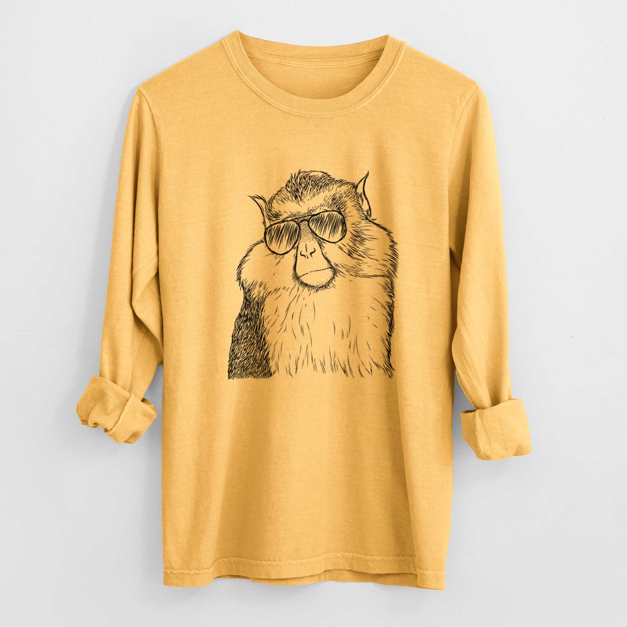 Aviators Matata the Mona Monkey - Heavyweight 100% Cotton Long Sleeve