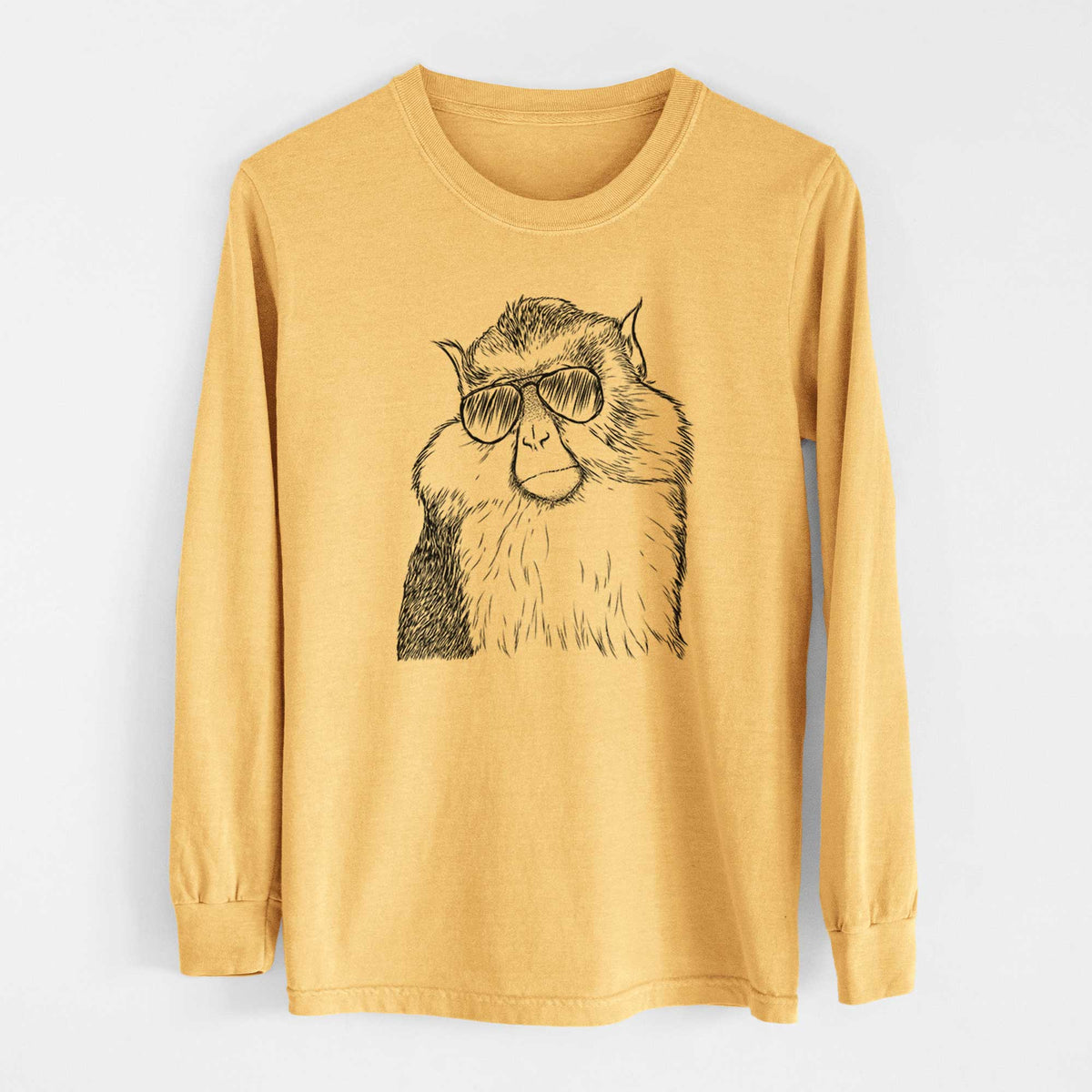 Aviators Matata the Mona Monkey - Heavyweight 100% Cotton Long Sleeve