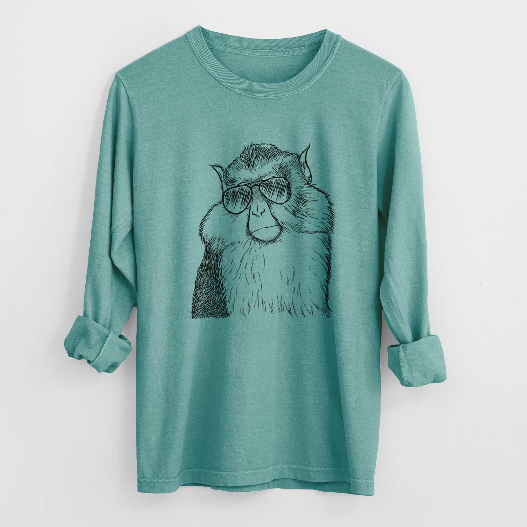 Aviators Matata the Mona Monkey - Heavyweight 100% Cotton Long Sleeve