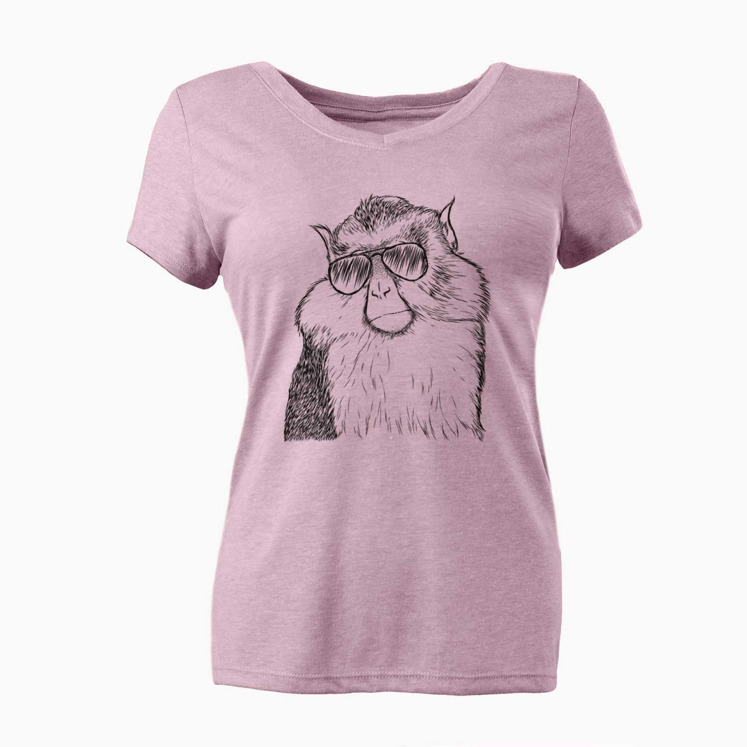 Aviator Matata the Mona Monkey - Women's V-neck Shirt