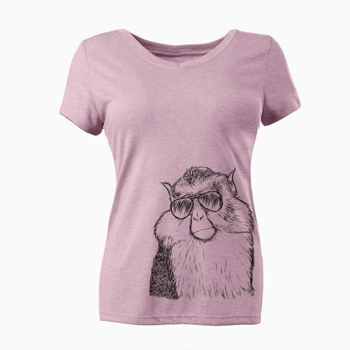 Aviator Matata the Mona Monkey - Women's V-neck Shirt